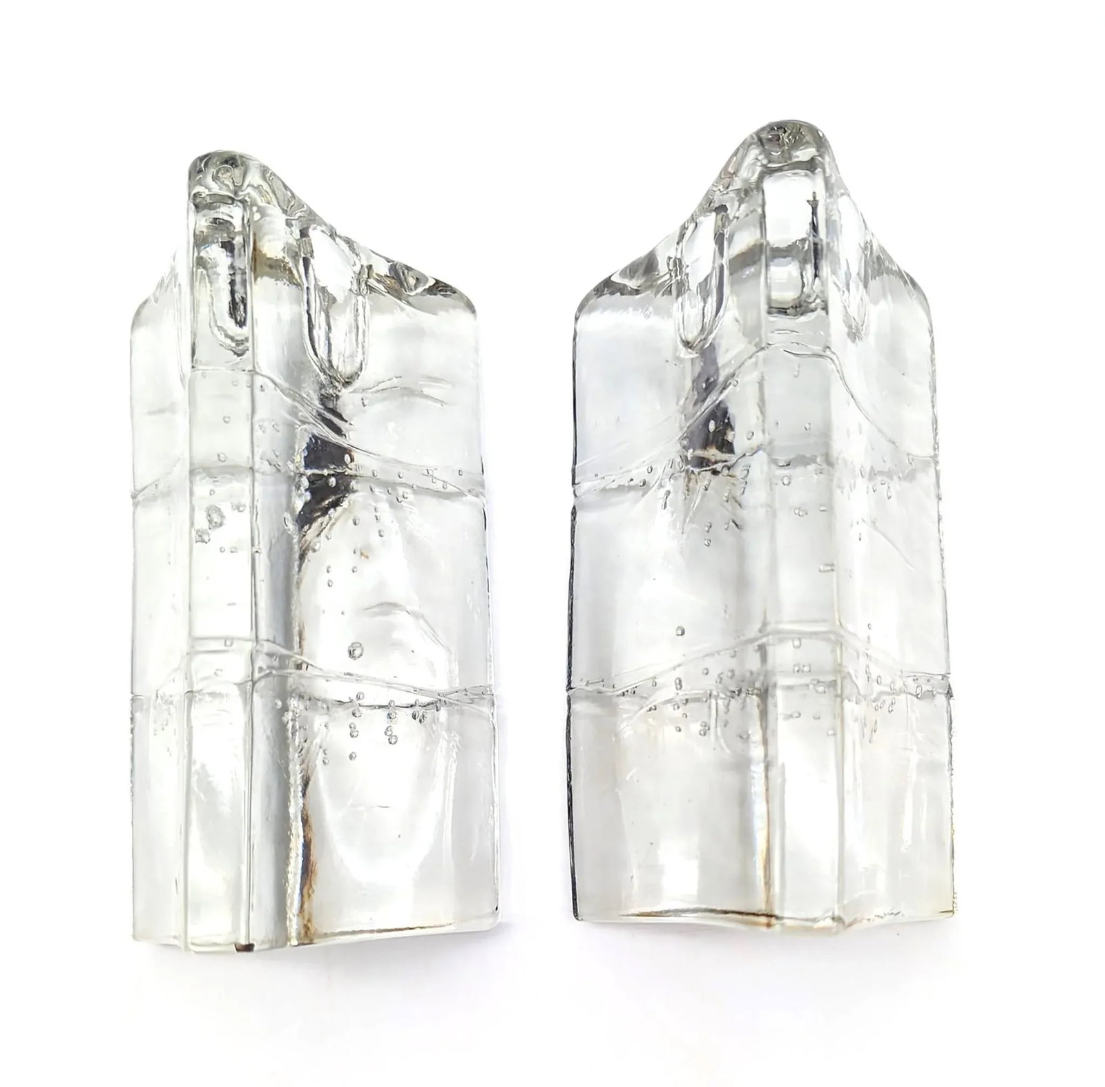 1980s Iittala "Arkipelago" Glass Candlestick Holders Designed by Timo Sarpaneva, a Pair - 3