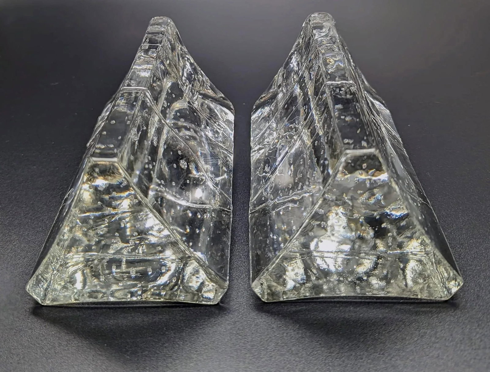 1980s Iittala "Arkipelago" Glass Candlestick Holders Designed by Timo Sarpaneva, a Pair - 4