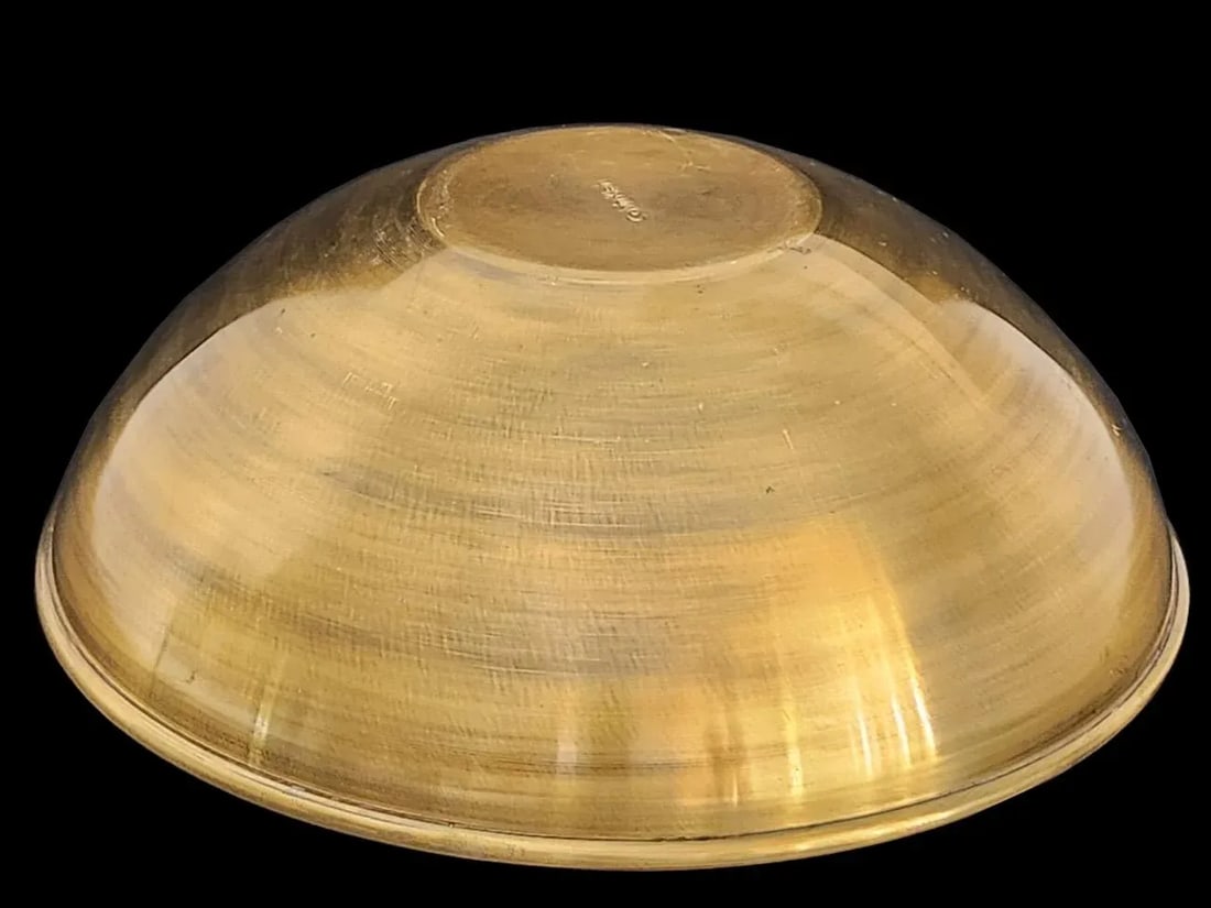 1980s Calvin Klein Solarized Brass Offering Bowl - 4