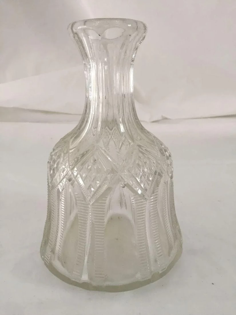 Antique Pressed Glass Water Decanter - 5