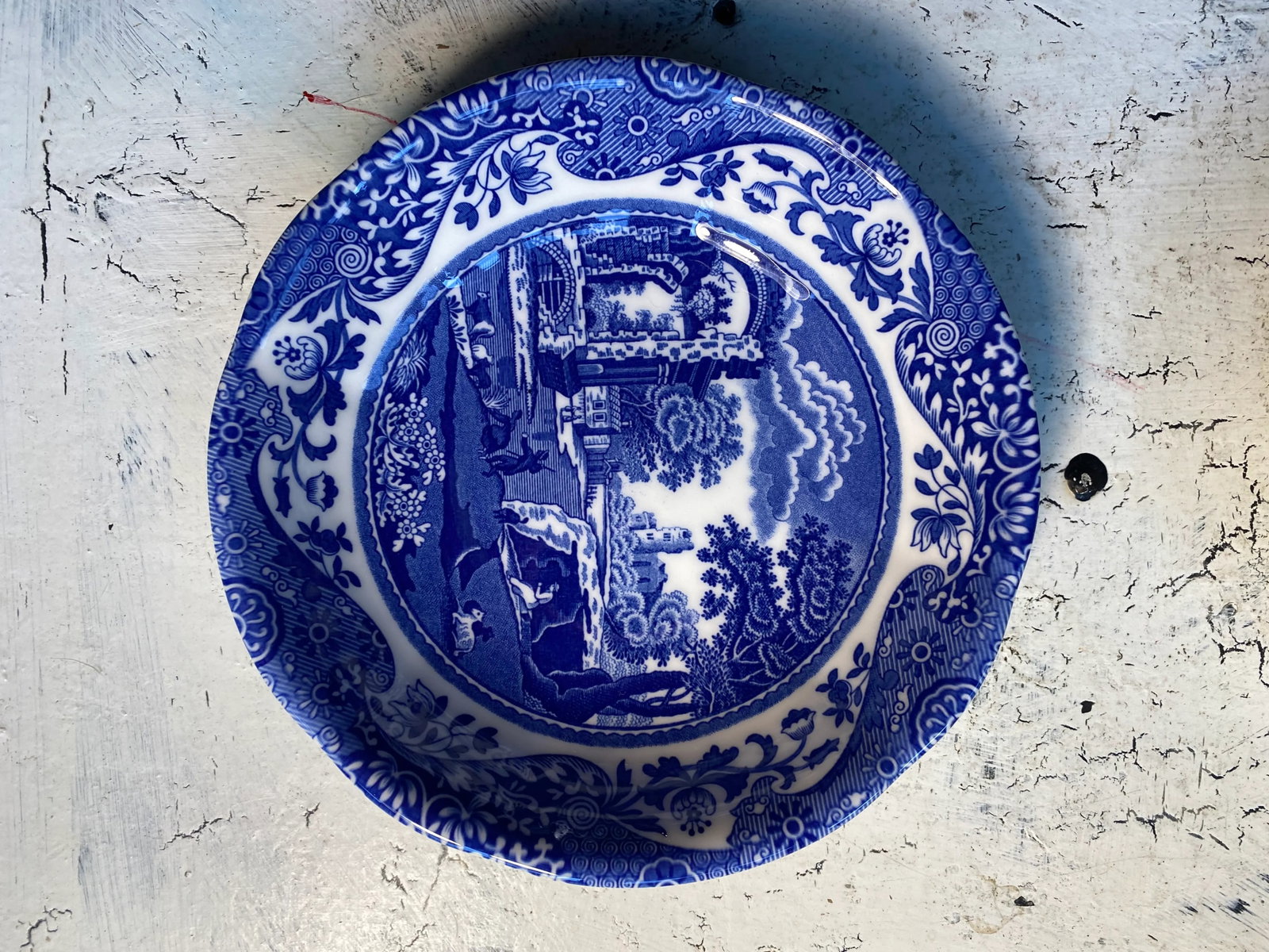 Spode Blue Italian Coupe Cereal Bowls- Set of 2 - 5