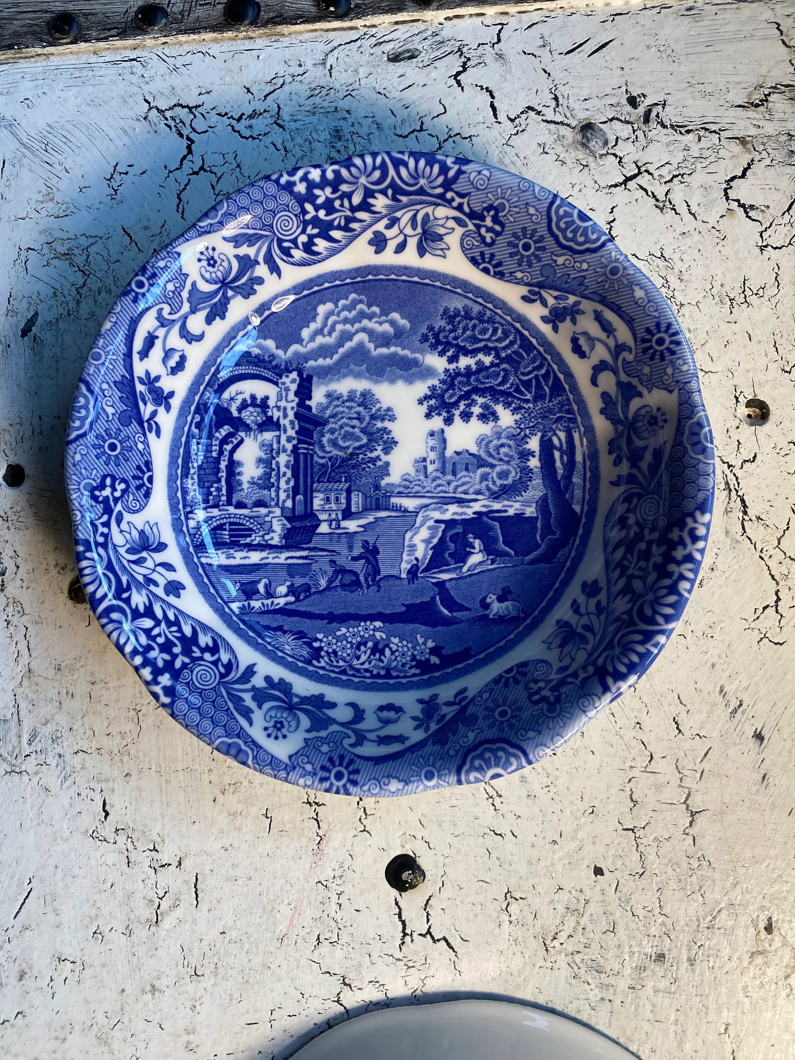 Spode Blue Italian Coupe Cereal Bowls- Set of 2 - 6