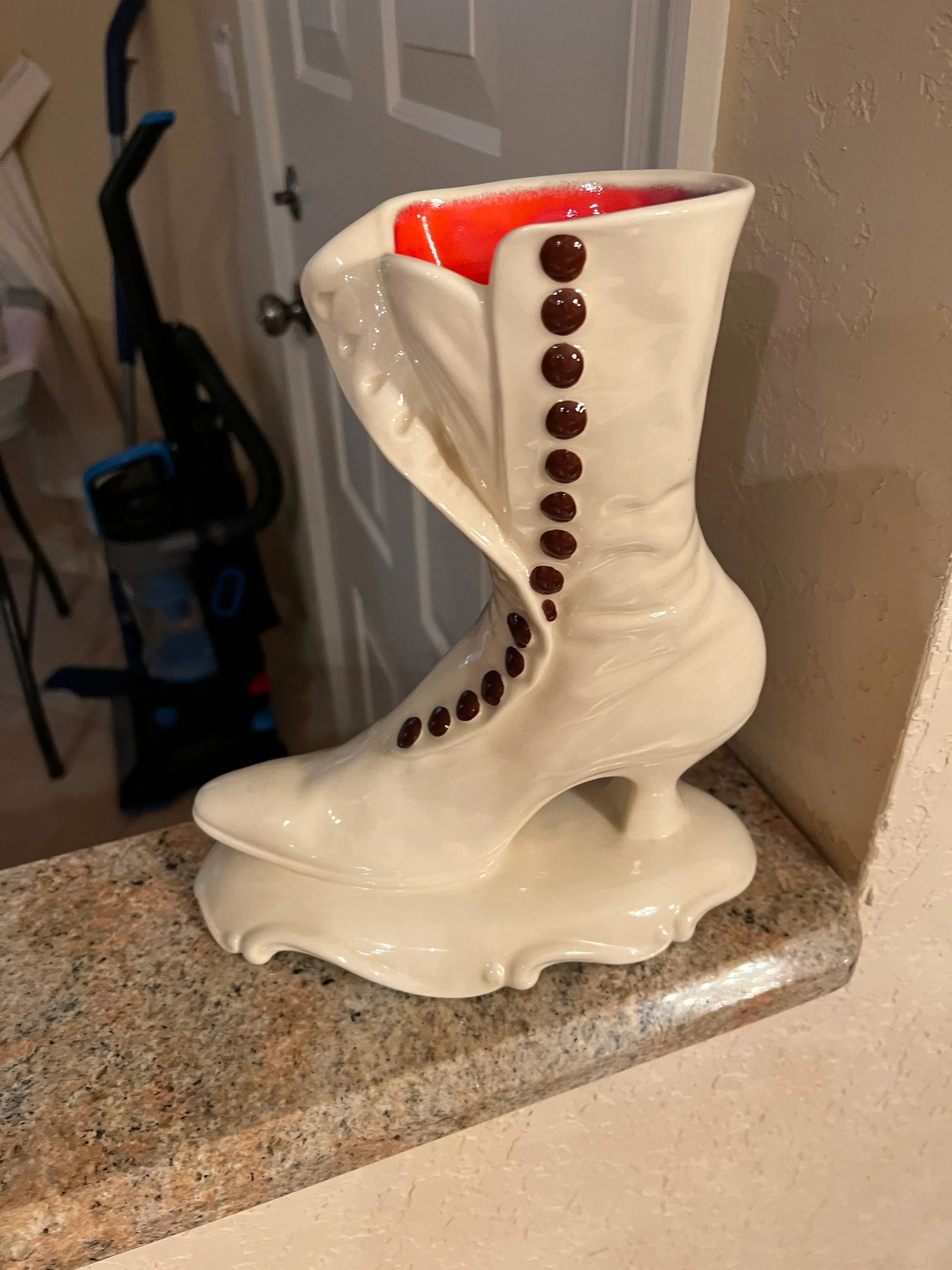 Vintage Late 20th Century Victorian Ceramic Women's Shoe - 5
