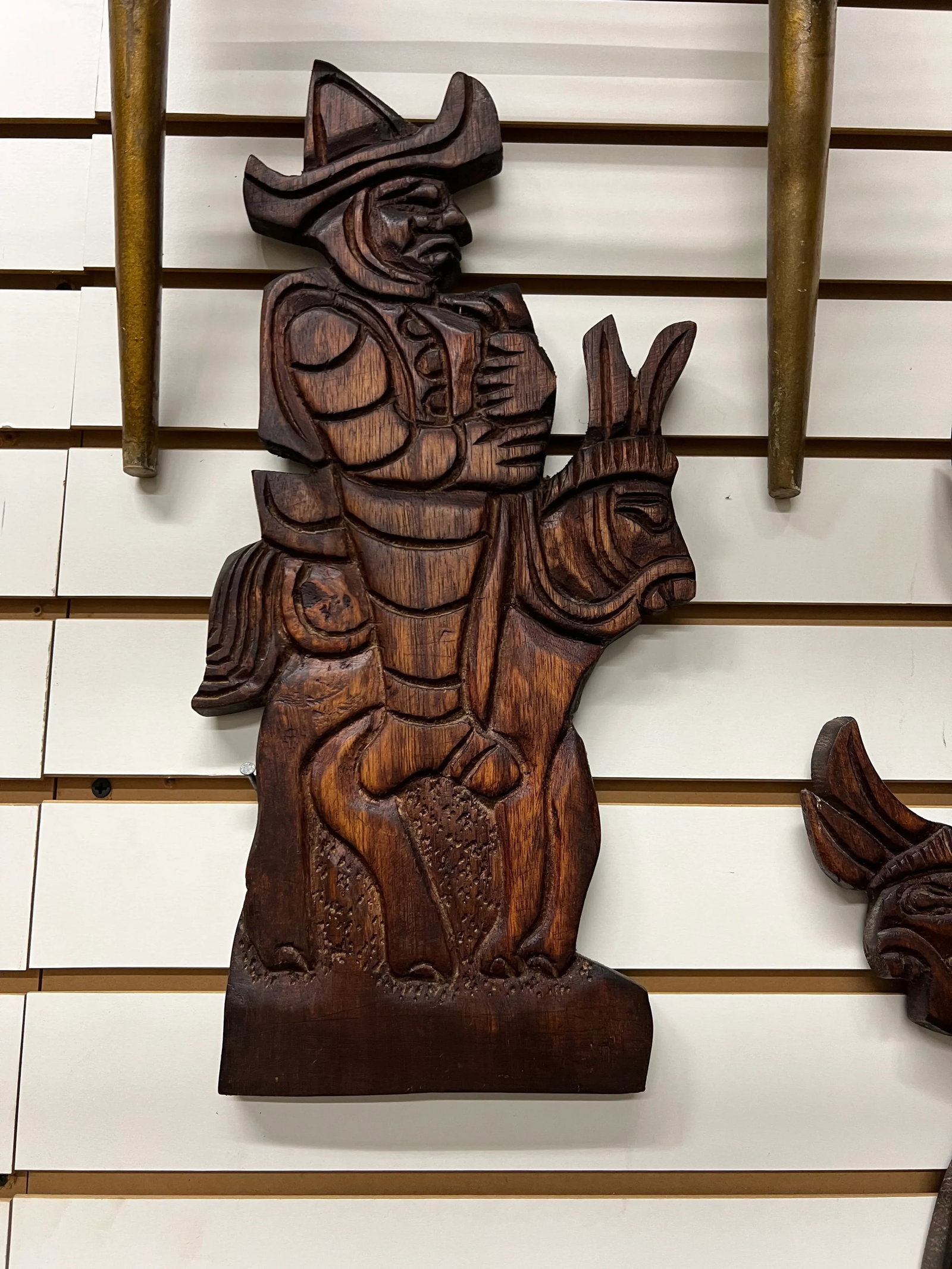 Mid Century Carved Wood Figure - Set of 2 - 2