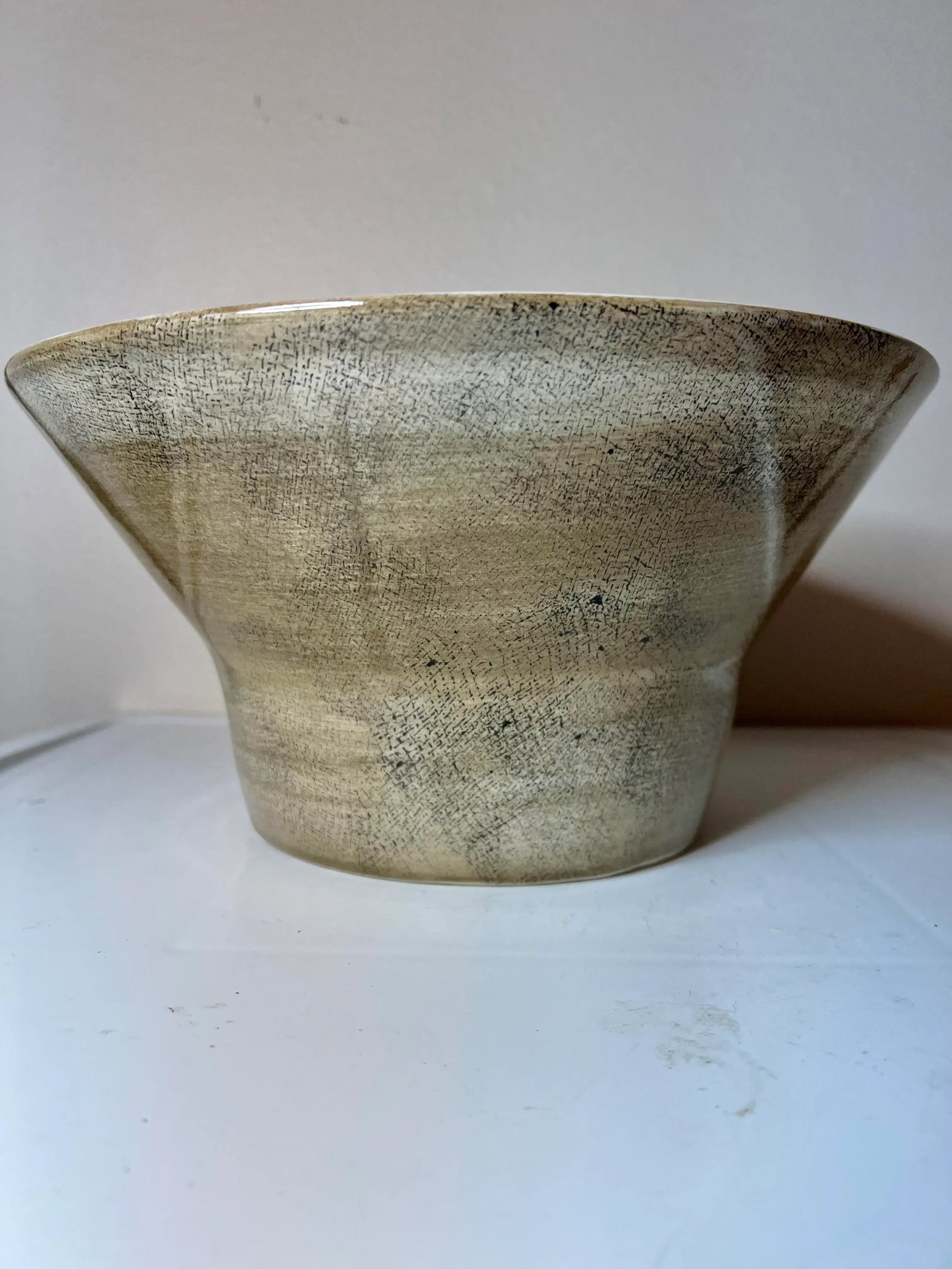 Vintage Salad/ Serving Bowl by Laurie Gates - 3