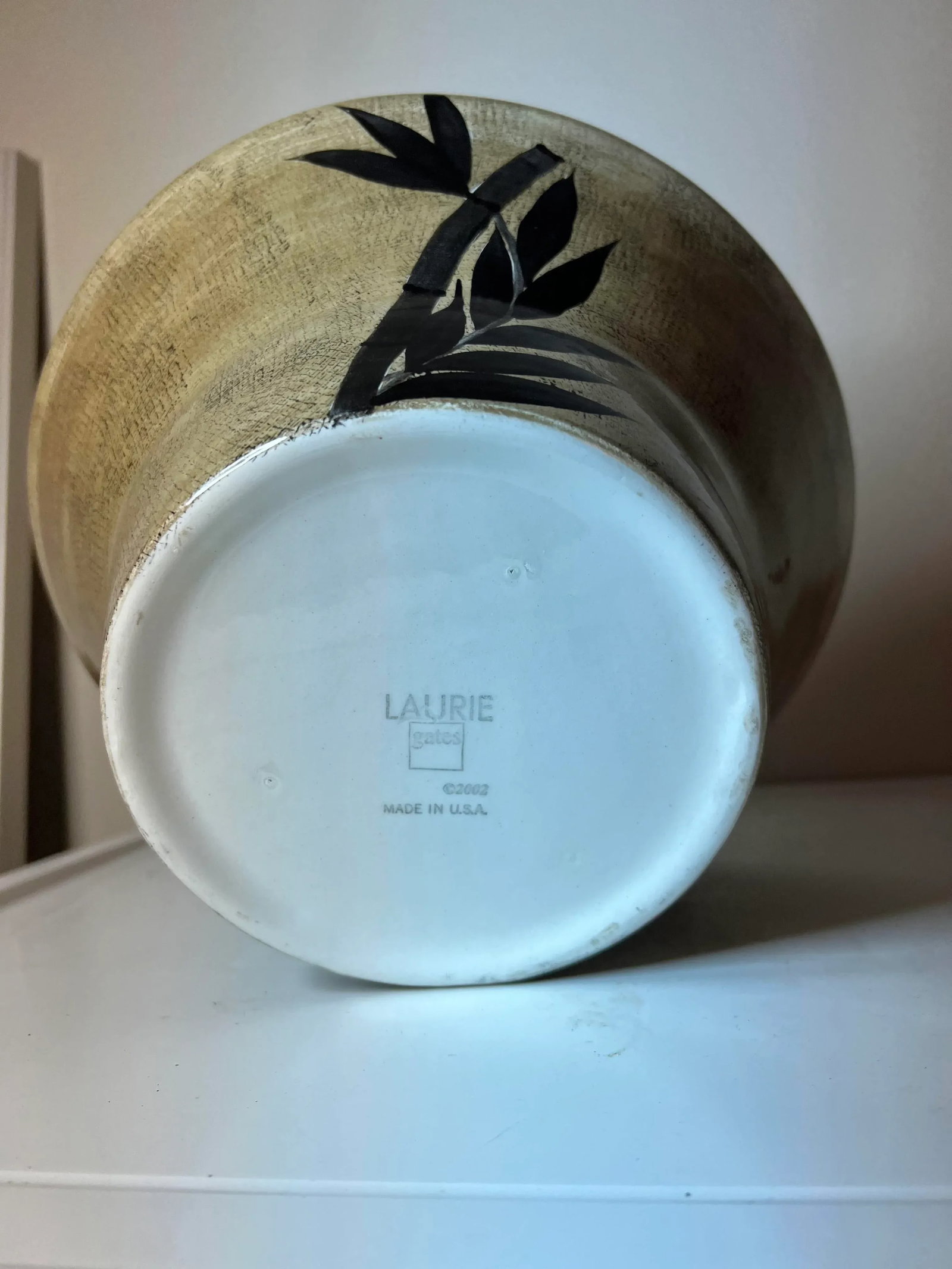 Vintage Salad/ Serving Bowl by Laurie Gates - 5