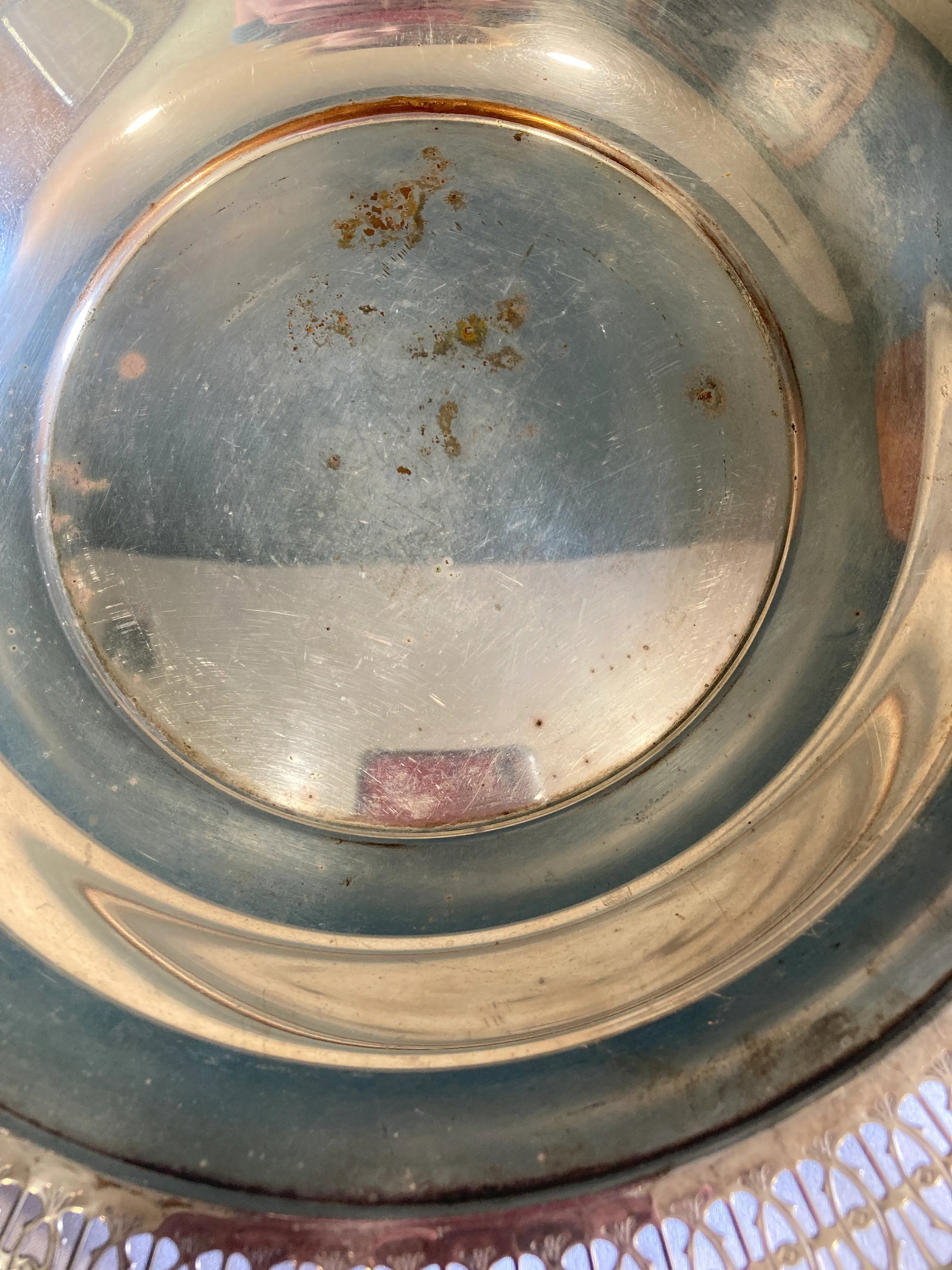 1940s Silverplate Cachepot or Bowl With Woven Edges - 3