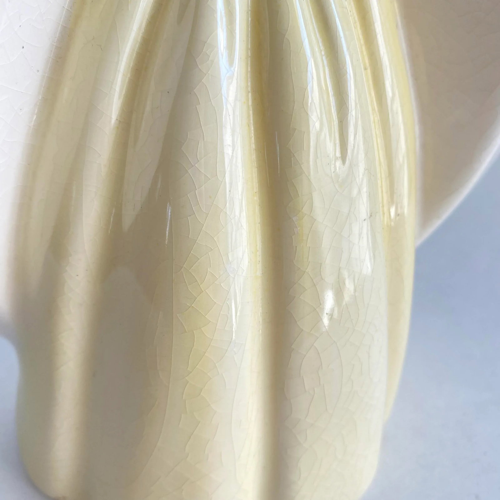 Vintage Southern Belle Lady Double Vase 1940s Matie Weil Ware California Pottery Yellow Dress - 5