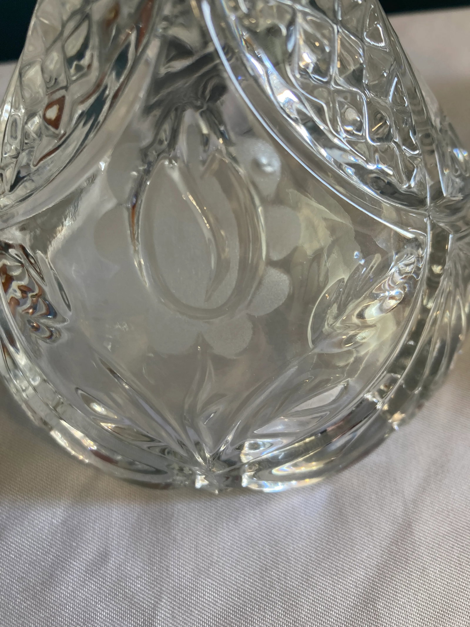 Vintage Cut Glass Candleholders, Set of Two - 3