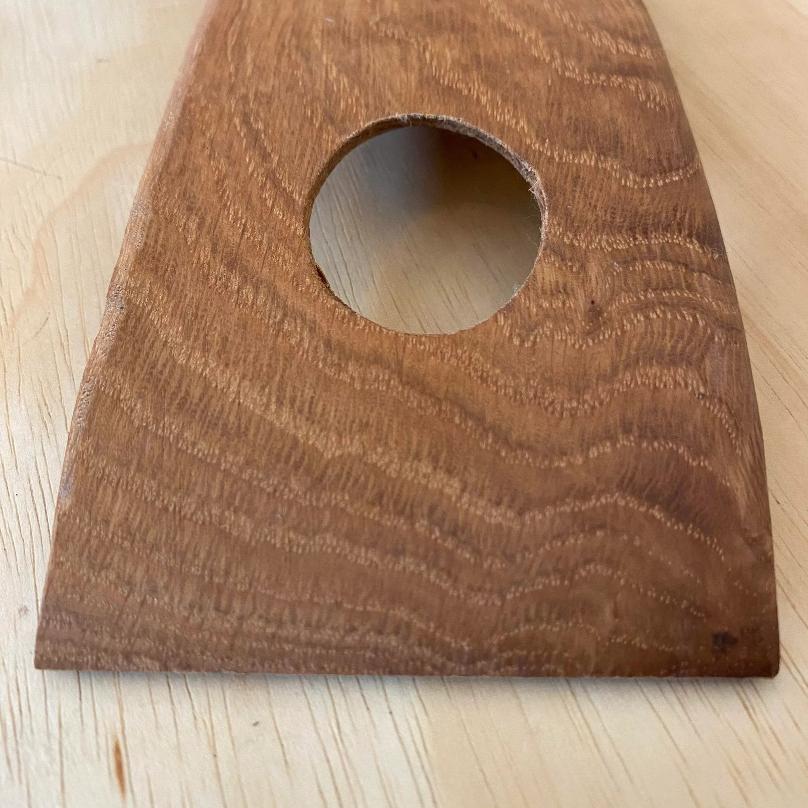 Early 21st Century Curved Carved Wood Counter Balance Wine Bottle Holder - 9