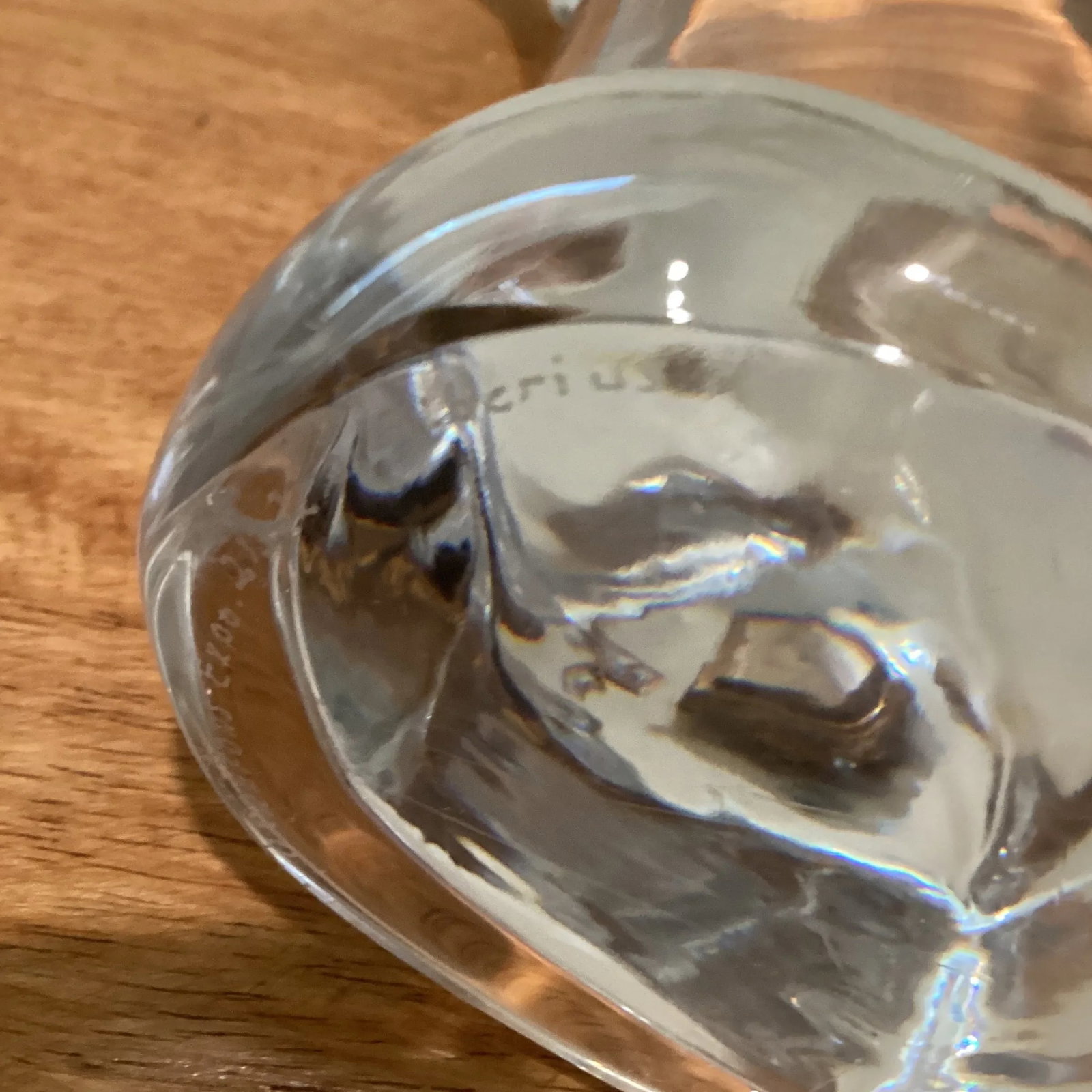 Vintage Orrefors Signed Alberius Crystal Art Glass Heavy Cat Sculpture - 8