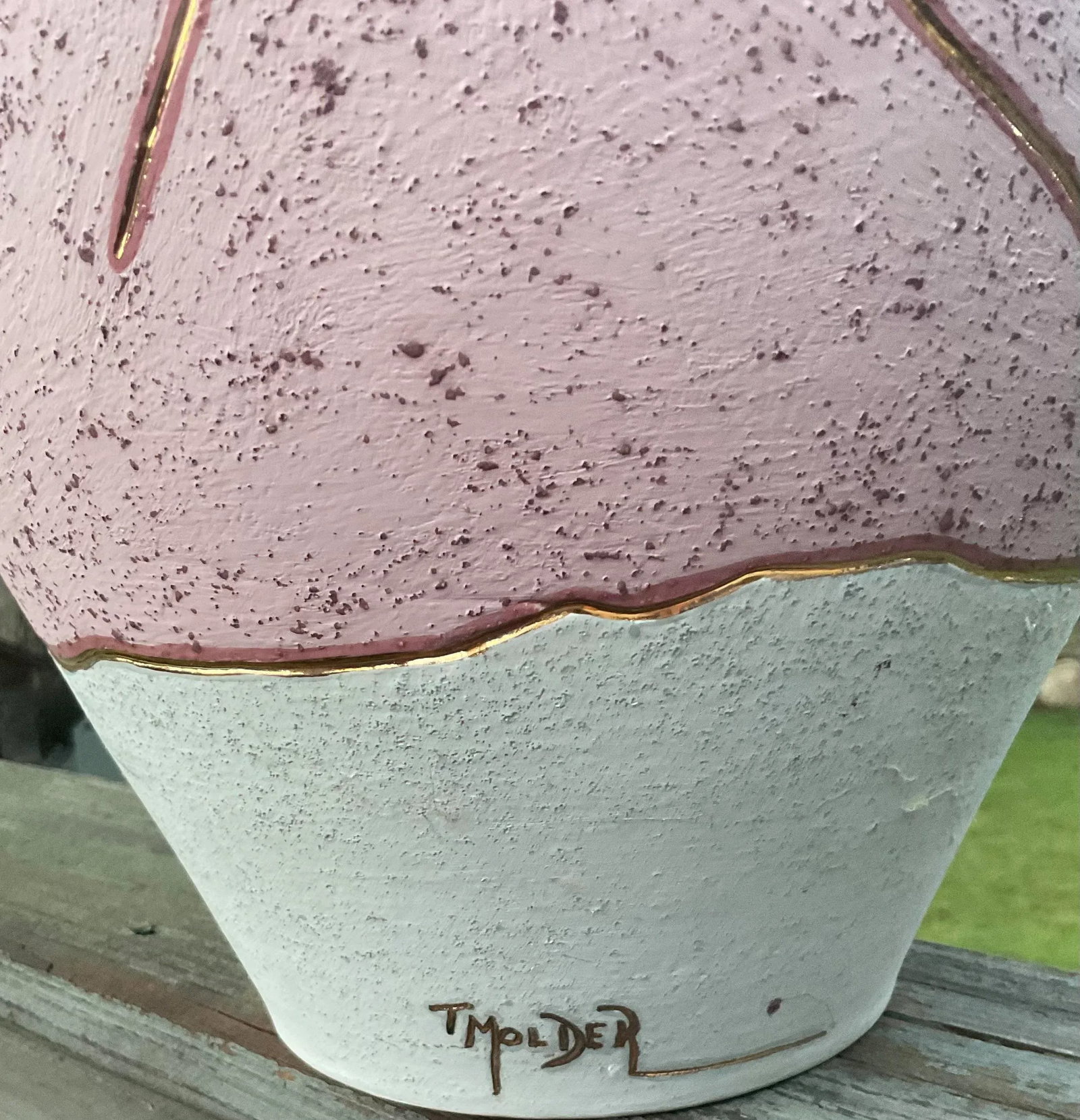 Large Southwestern Pottery Vase, Signed. - 3