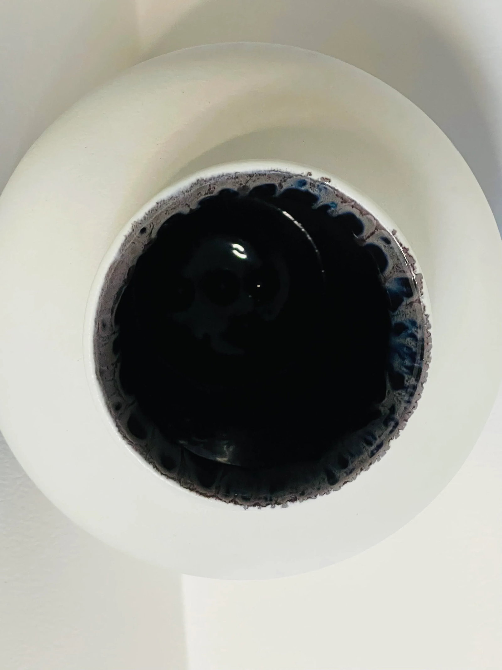 Mid Century Modern German Ceramic Matte Finish Bulbous Vase - 5