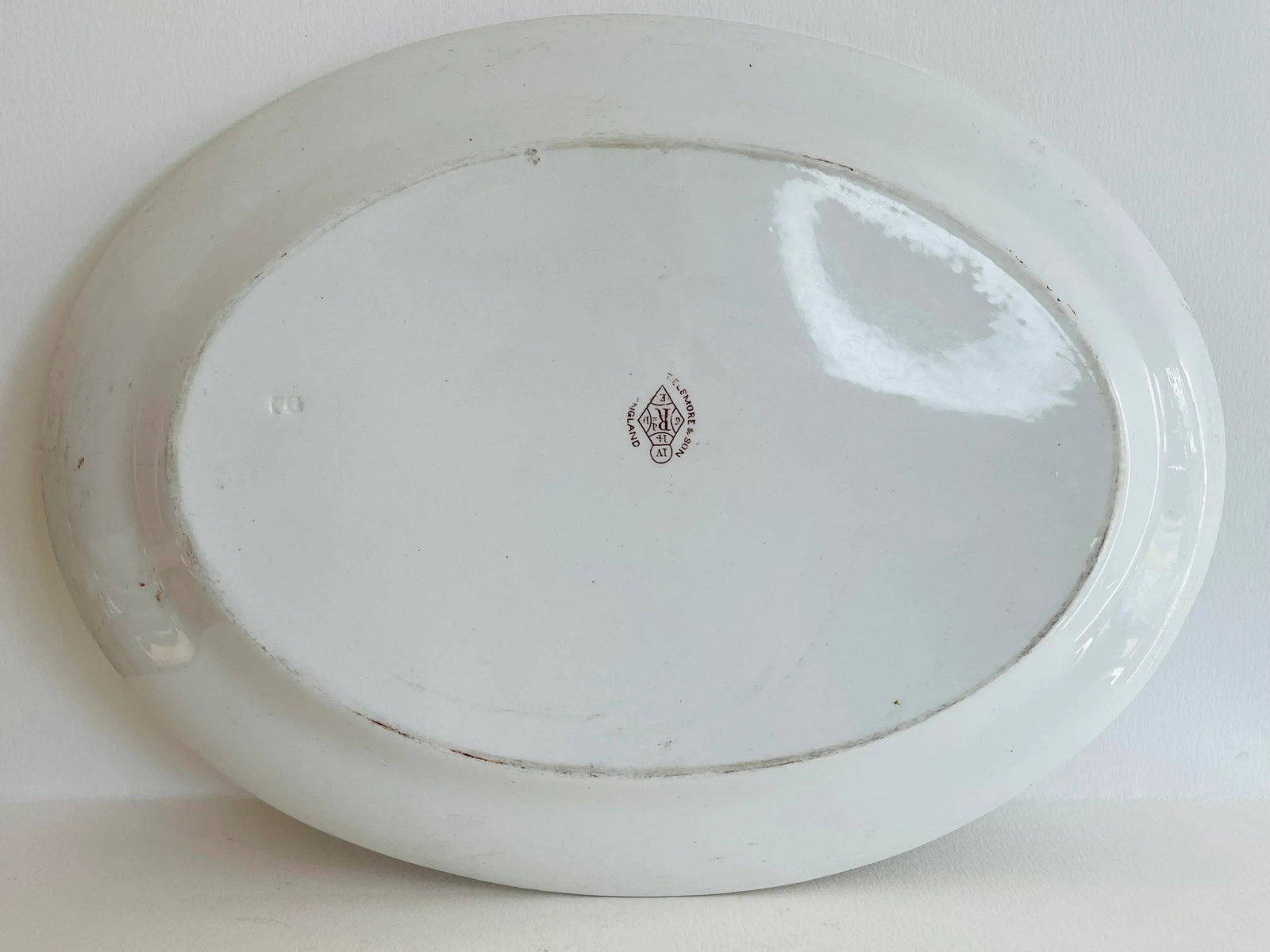 English Ironstone Brown Transfer Ware Platter by T. Elsmore & Sons - 6