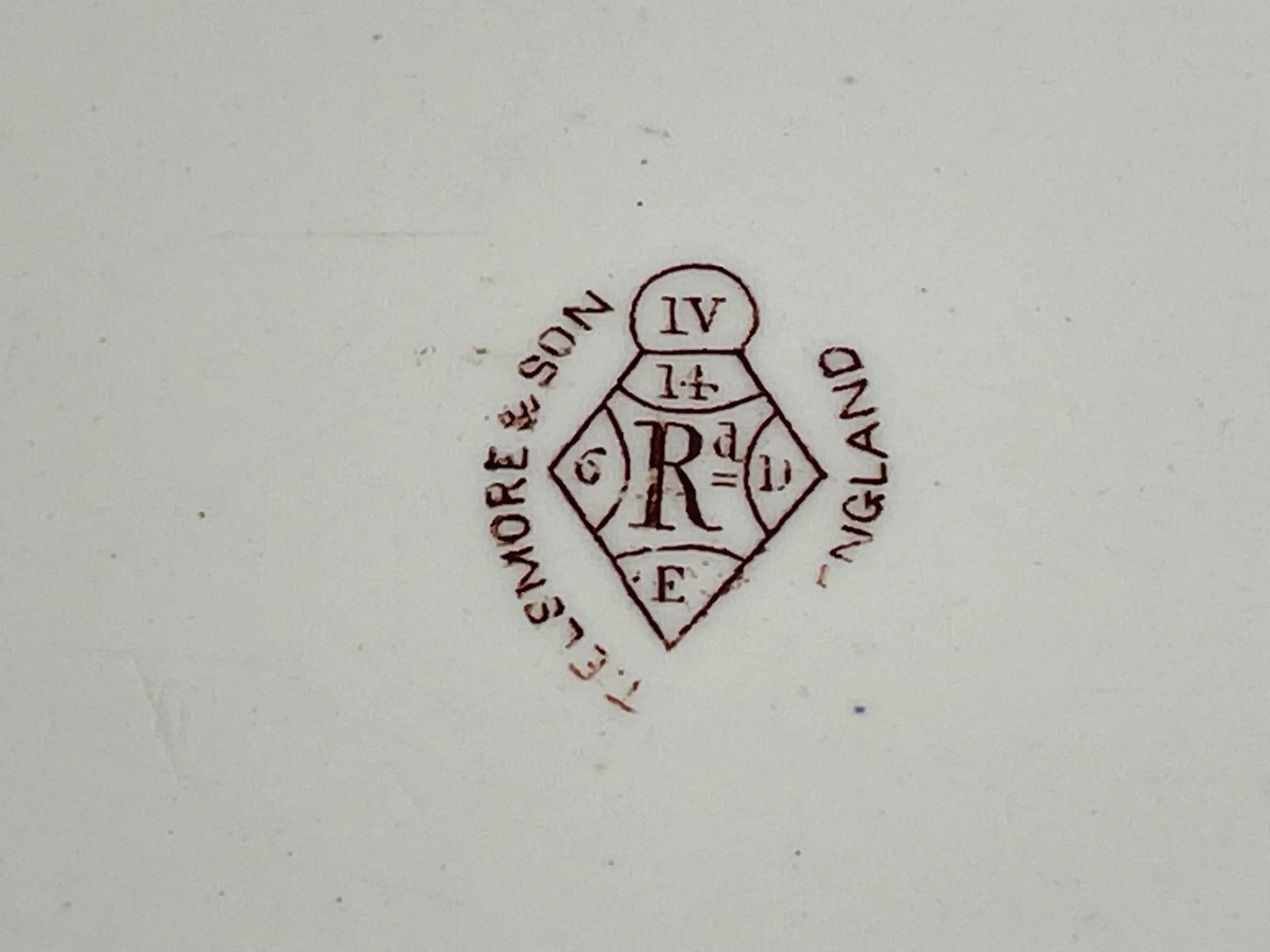 English Ironstone Brown Transfer Ware Platter by T. Elsmore & Sons - 7