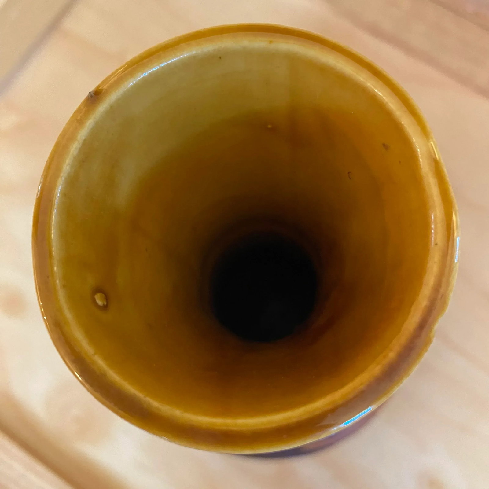 1970's Royal Haeger Yellow Earth Wrap Vase - Unsigned - 11