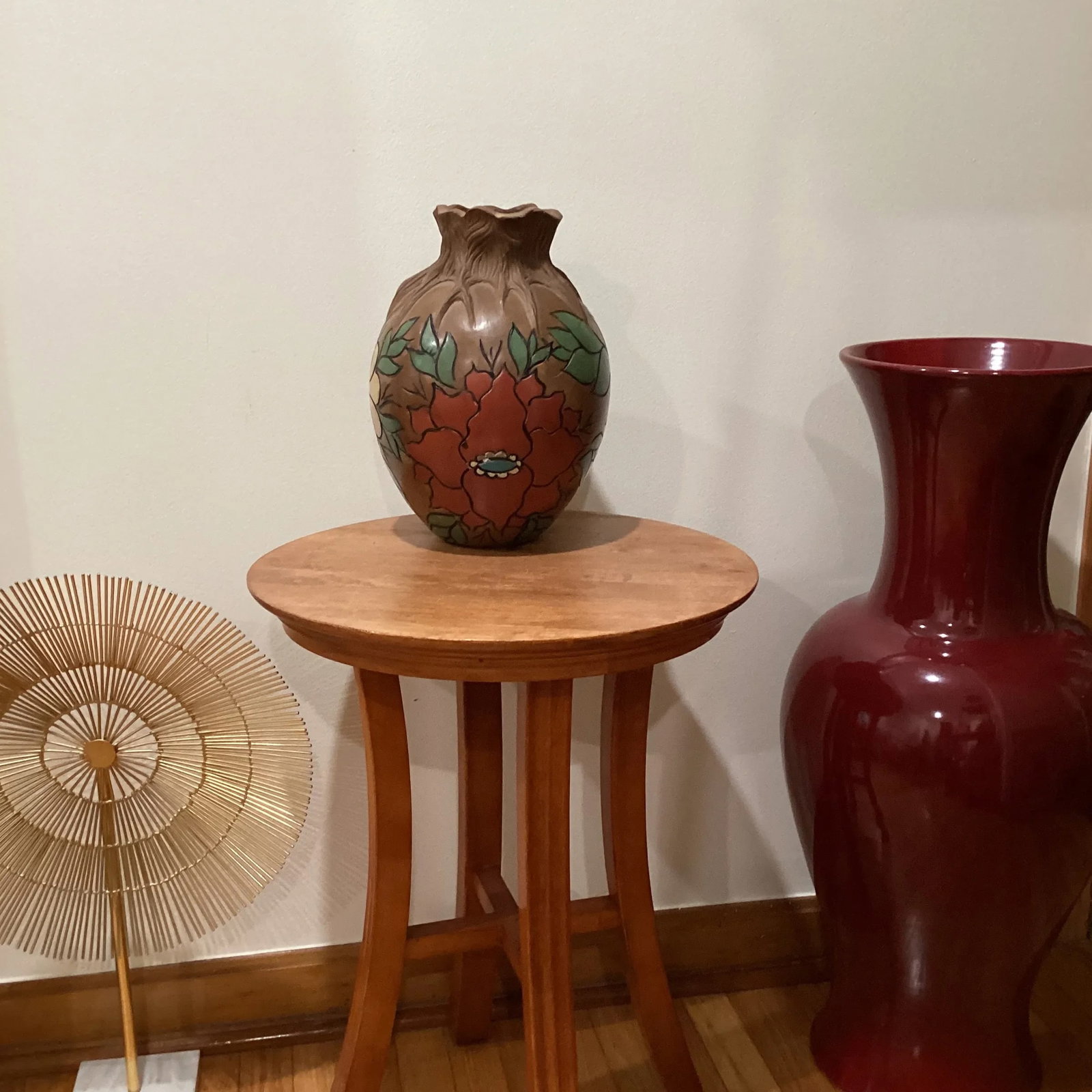 Vintage Large Chulucanas Peru Hand Painted Art Pottery Vase by Ricardo Castillo - 10