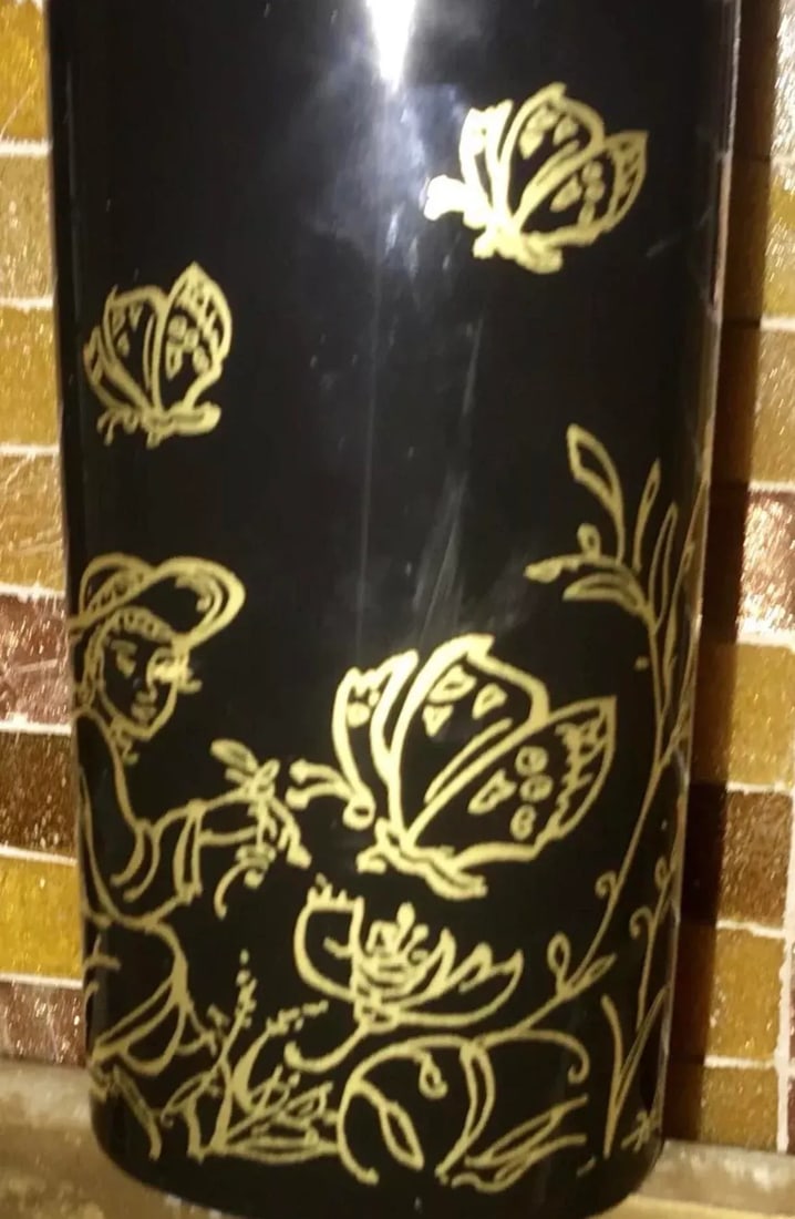 Edna Hibel Rosenthal "Festival Annual" Golden Vase - 11