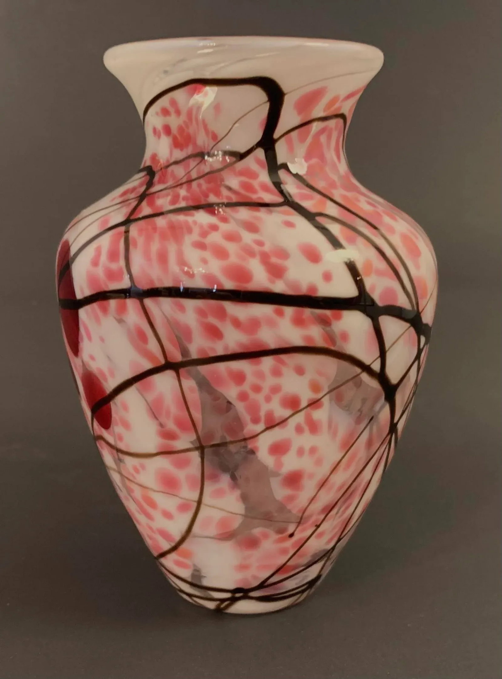 Dartington Art Glass Vase in the Kyoto Design 1993 - 2