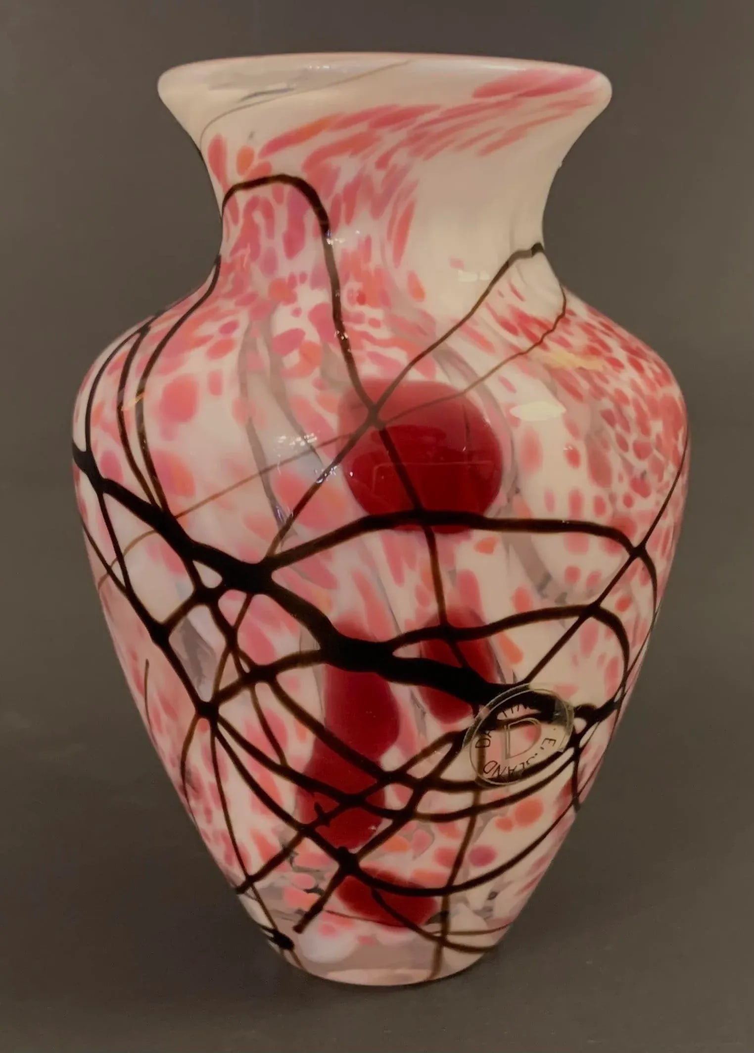 Dartington Art Glass Vase in the Kyoto Design 1993 - 3