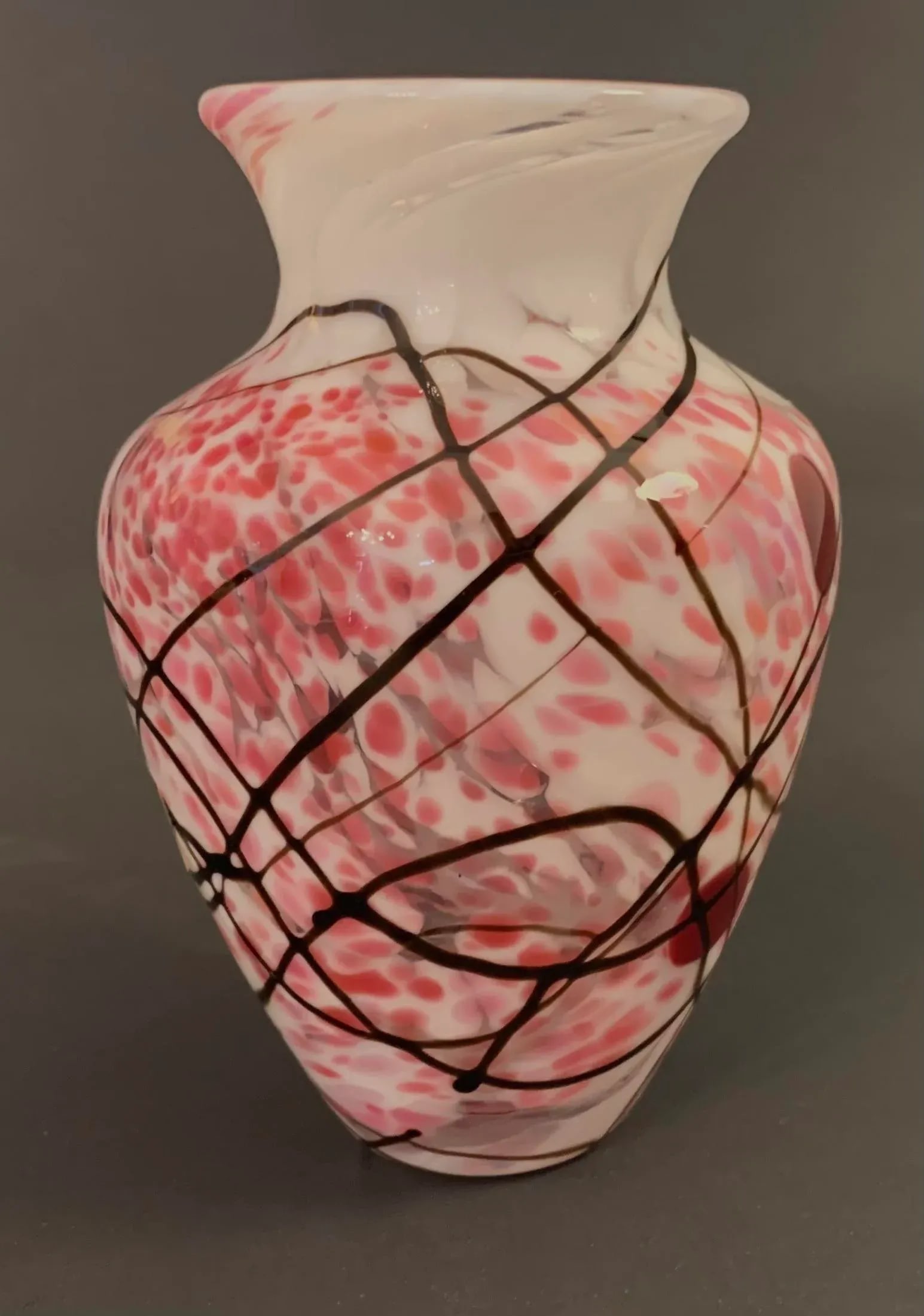 Dartington Art Glass Vase in the Kyoto Design 1993 - 4