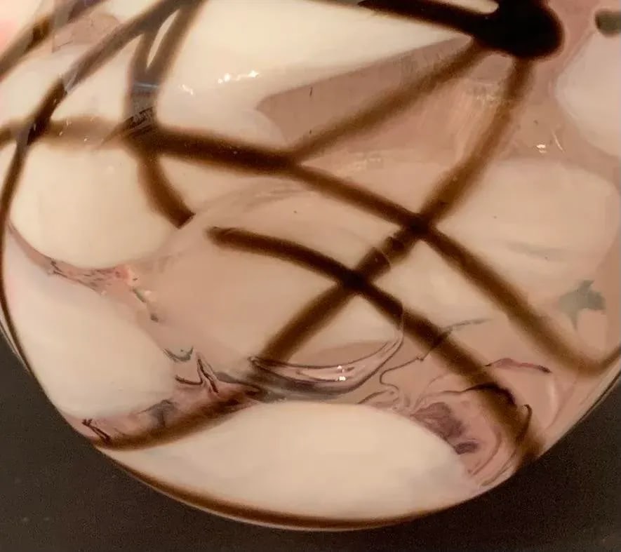 Dartington Art Glass Vase in the Kyoto Design 1993 - 6