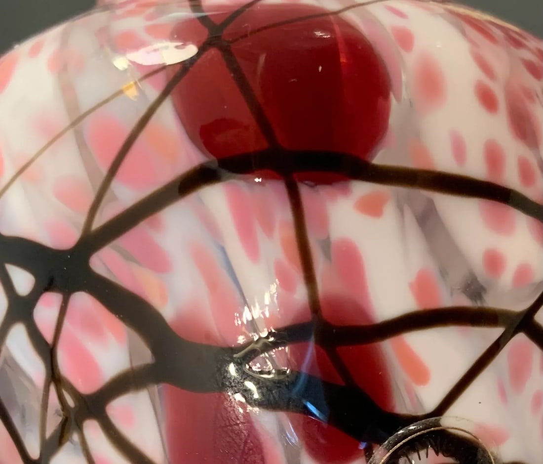 Dartington Art Glass Vase in the Kyoto Design 1993 - 8