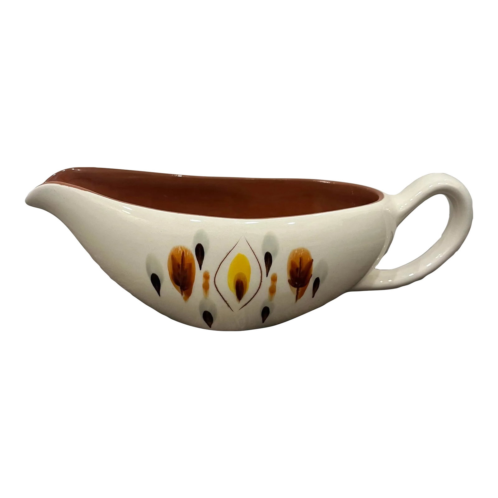 Vintage Stangl Pottery Amber Glo Gravy Boat: Stangl Pottery Amber Glo pattern gravy boat in perfect vintage condition for your fall entertaining! Dimensions are: 9 x 4 x 2.25 IMPORTANT INFO: - I participate in exclusive sales for our shop