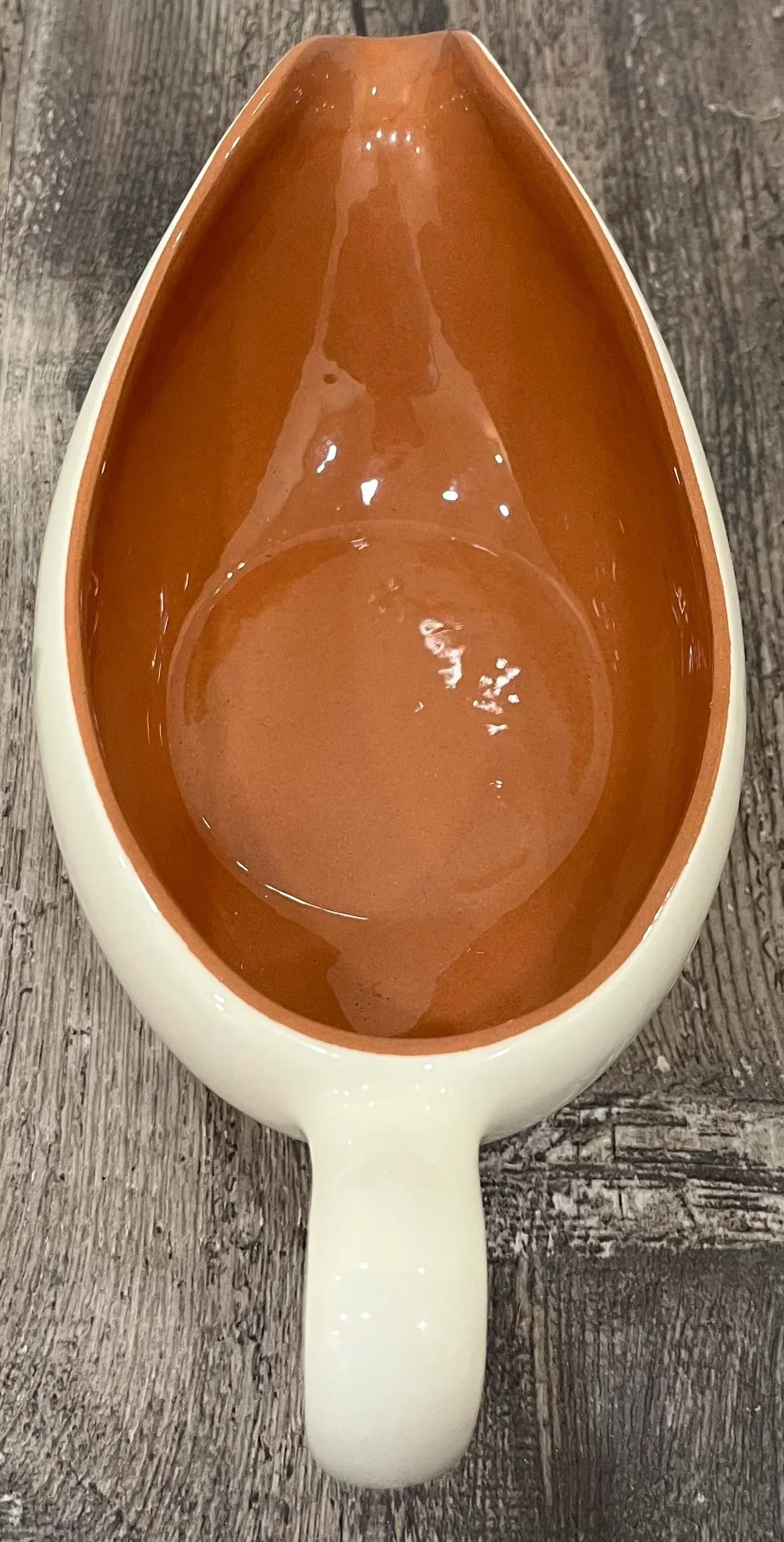 Vintage Stangl Pottery Amber Glo Gravy Boat - 2