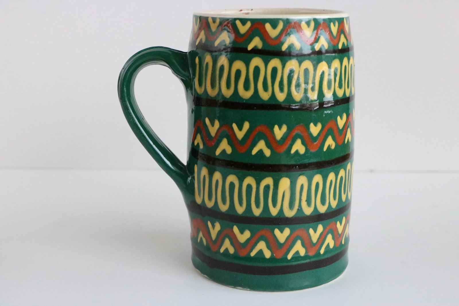German Slipware Steins - a Pair - 6
