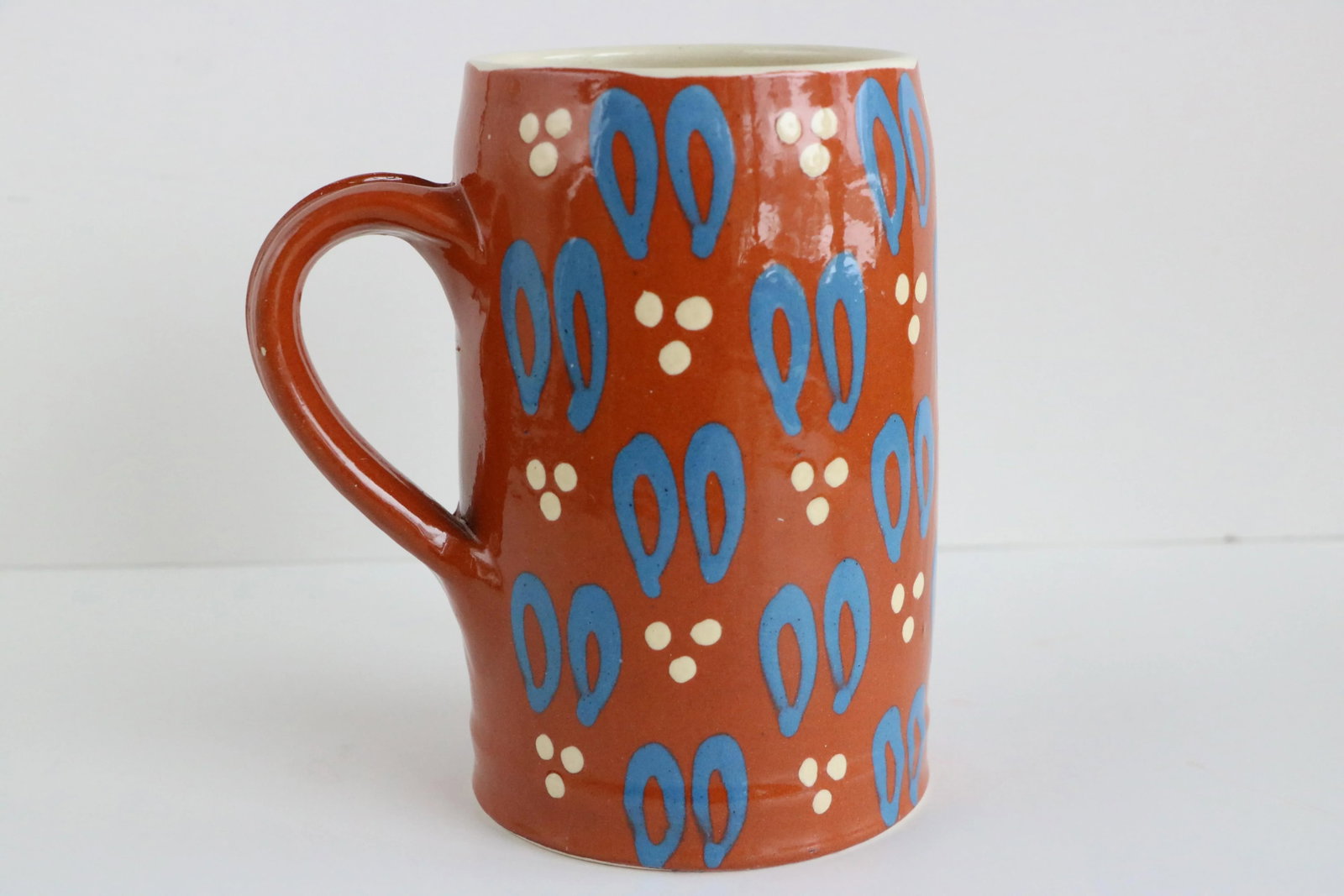 German Slipware Steins - a Pair - 7