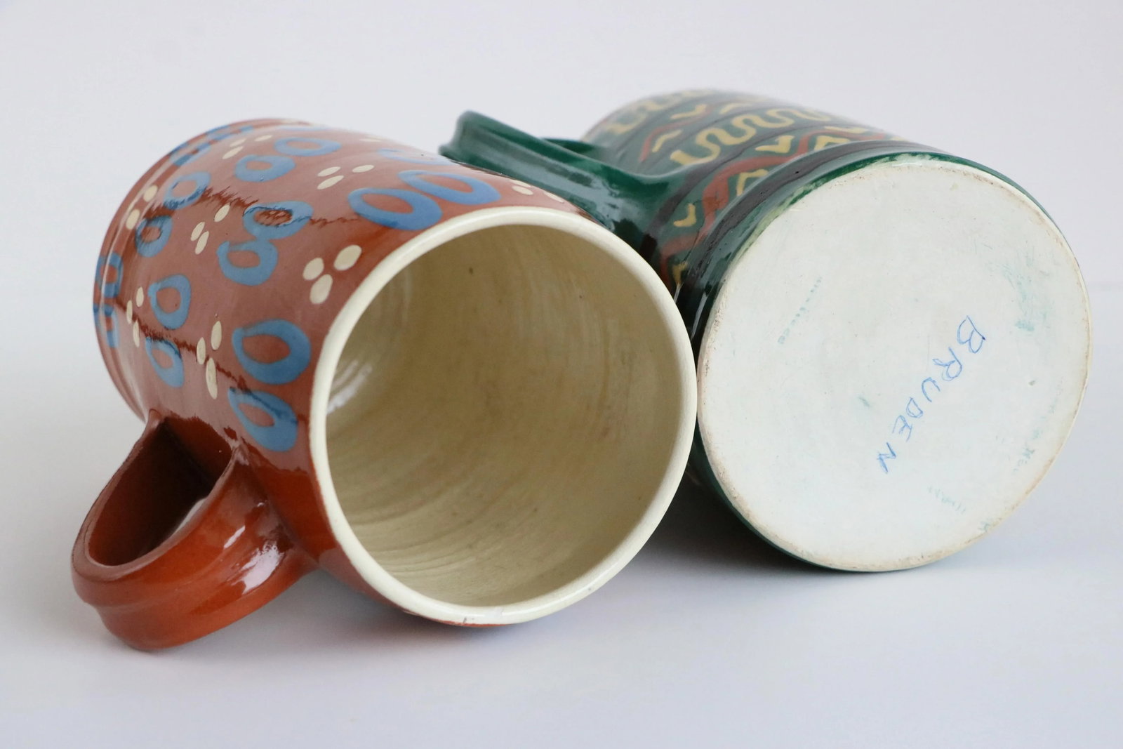 German Slipware Steins - a Pair - 9