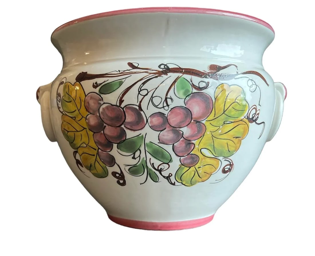1980s Ceramica Toscana Maestri Artigiani Italiani Large Planter - 2