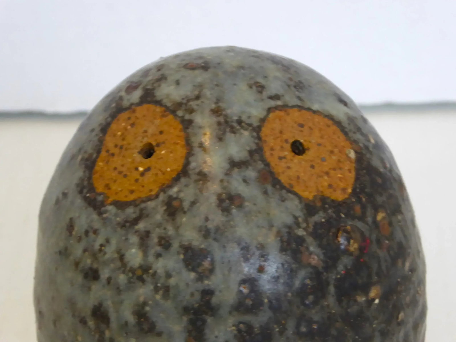 1950s Barbara Garrett Organic Mid Century Modern Pair of Stylized Stoneware Pottery Owls - 10