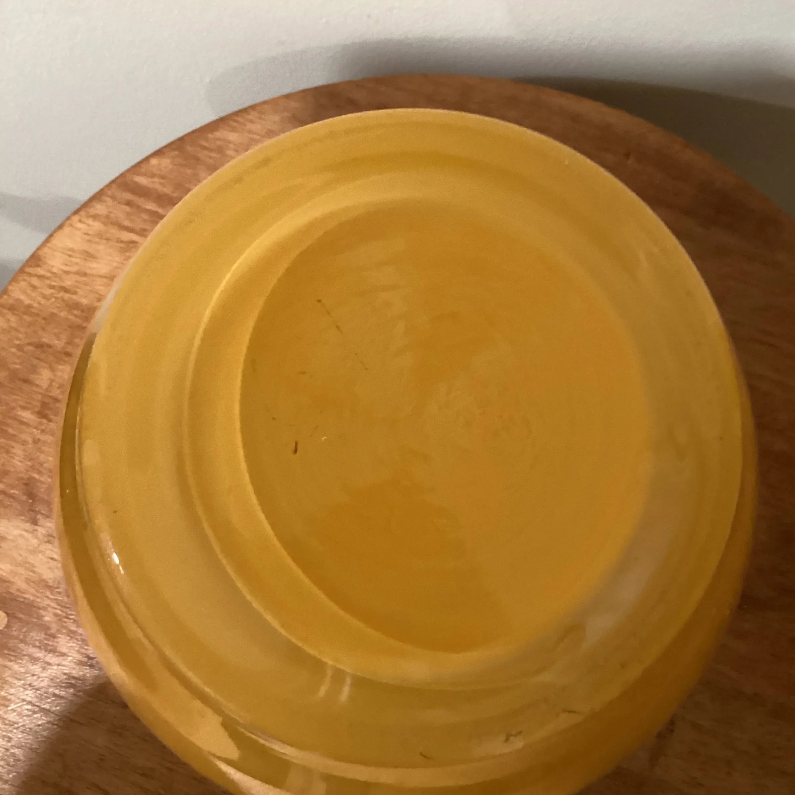 Mid Century Hand Blown Murano Glass Amber Vase - 8