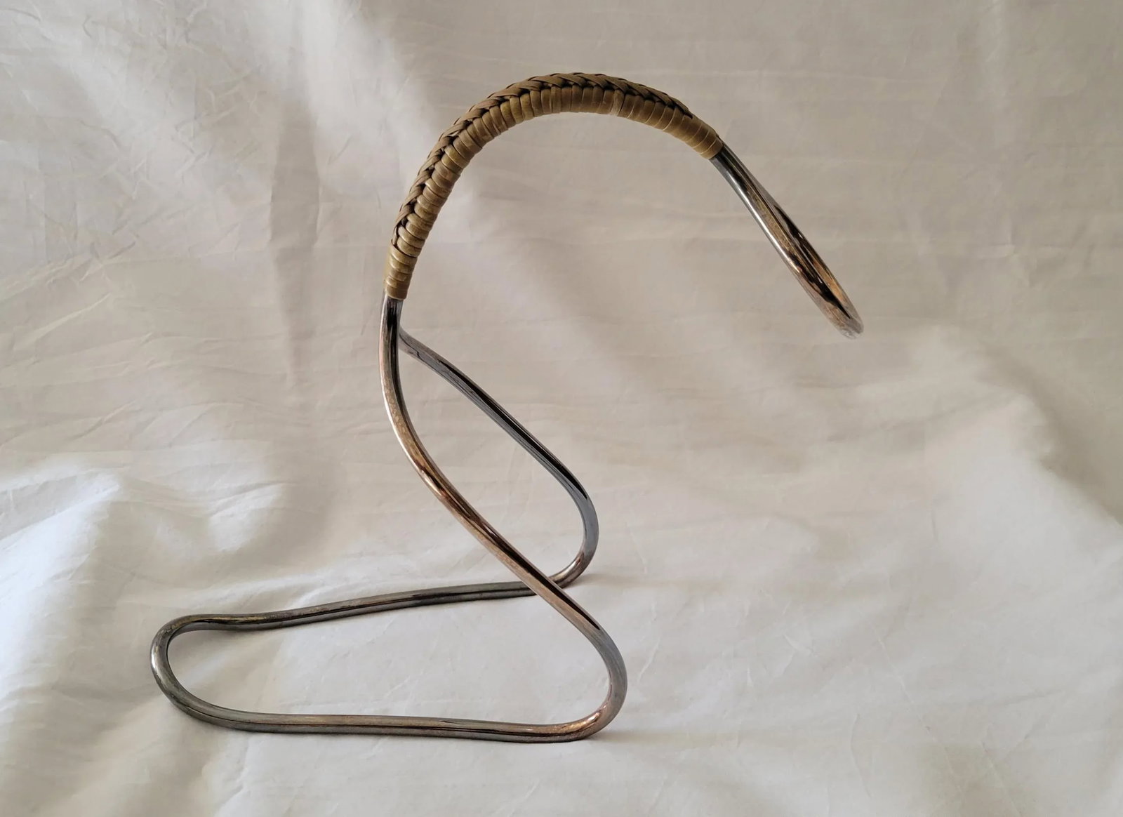 1940's Art Deco Carl Aubock Wine Bottle Holder - 3
