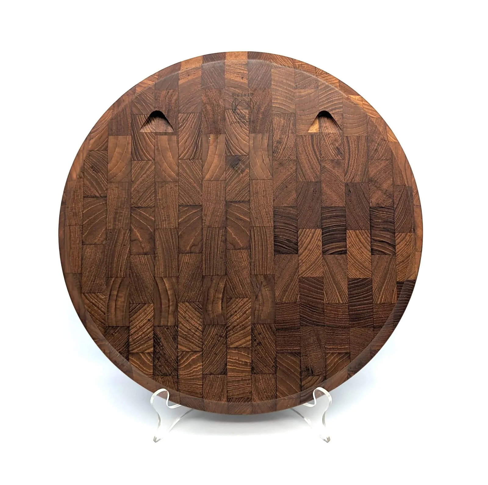1960s Digsmed Staved Teak Wood Meat Tenderizing and Carving Board - 4