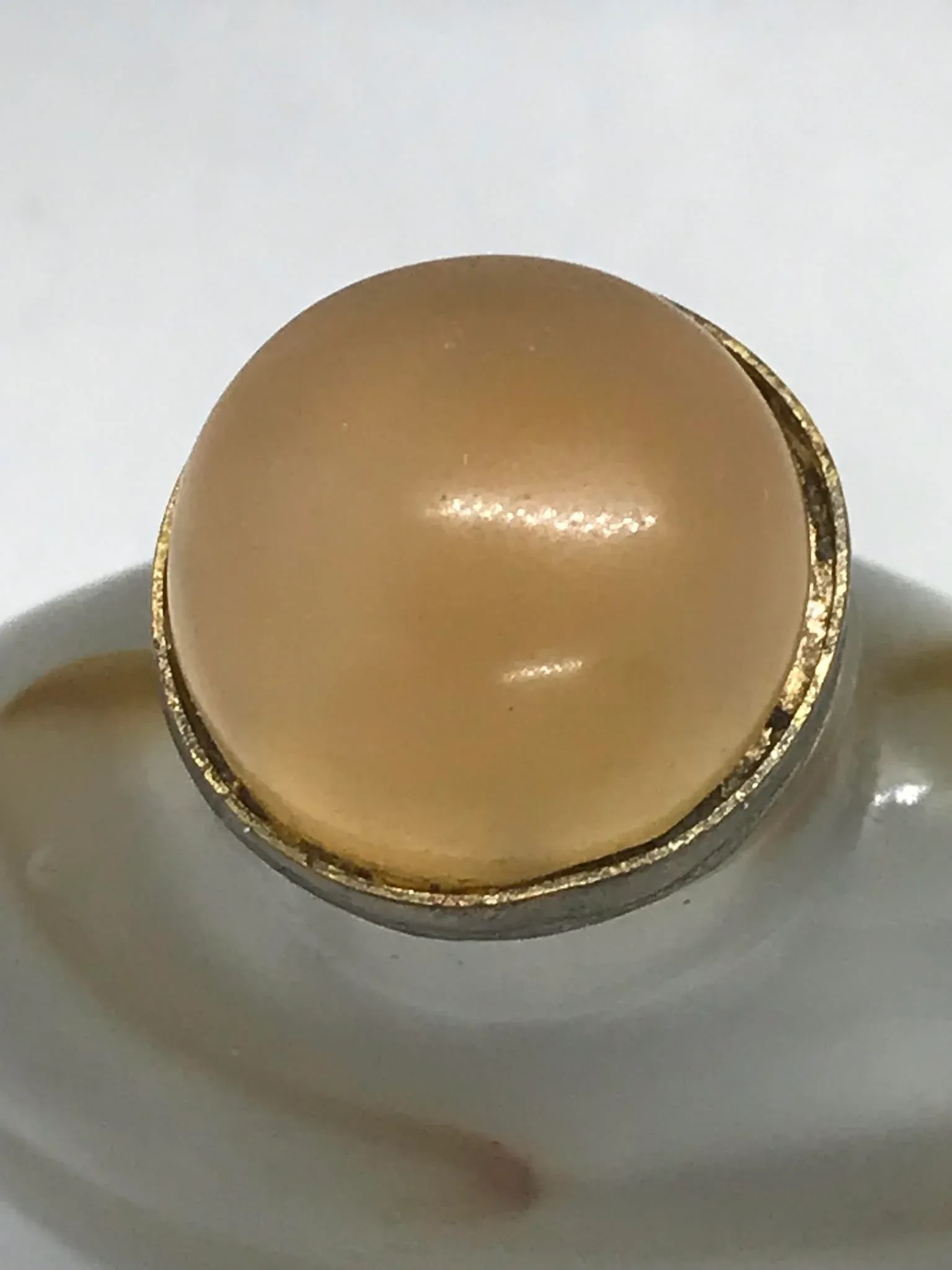 Vintage Glass Snuff Bottle Imitating Banded Agate - 10
