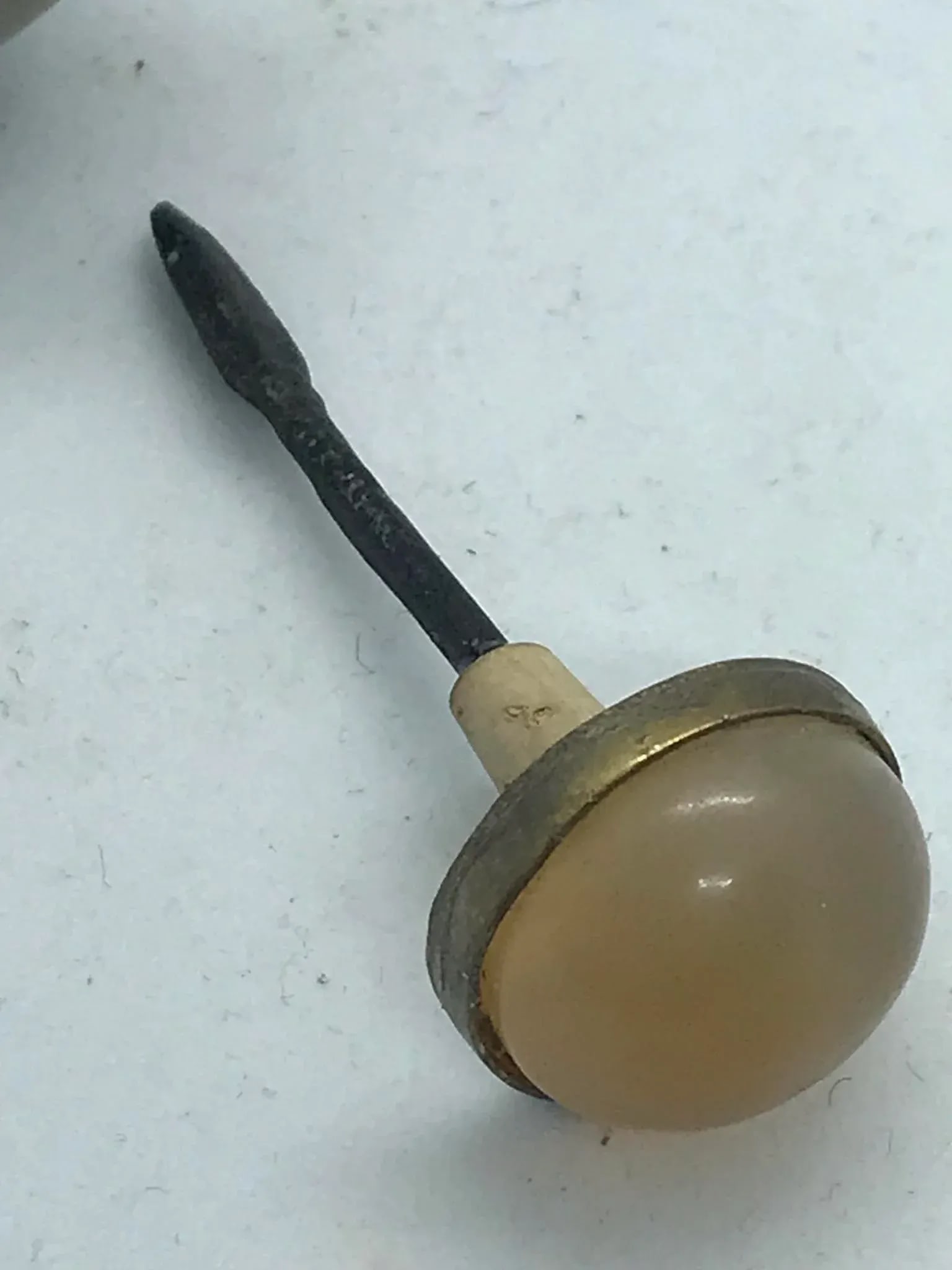 Vintage Glass Snuff Bottle Imitating Banded Agate - 9
