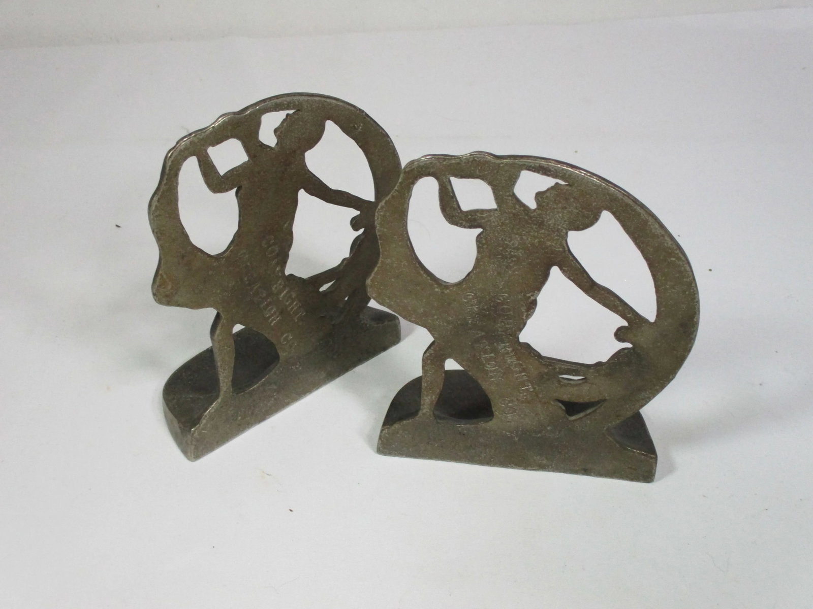 1930s = Art Deco Female Dancing Iron Bookends, Pair - 3