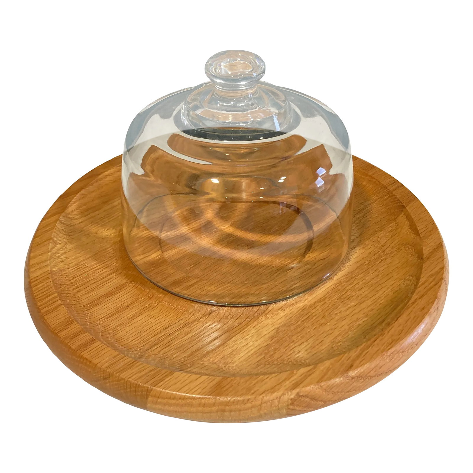 Vintage Cornwall Usa Solid Wood Cheese Board With Glass Dome: This solid wood cheese tray by Cornwall USA is in excellent conation. It has a glass dome to keep the center items fresh while serving. Condition: Alterations: Original Condition Unaltered