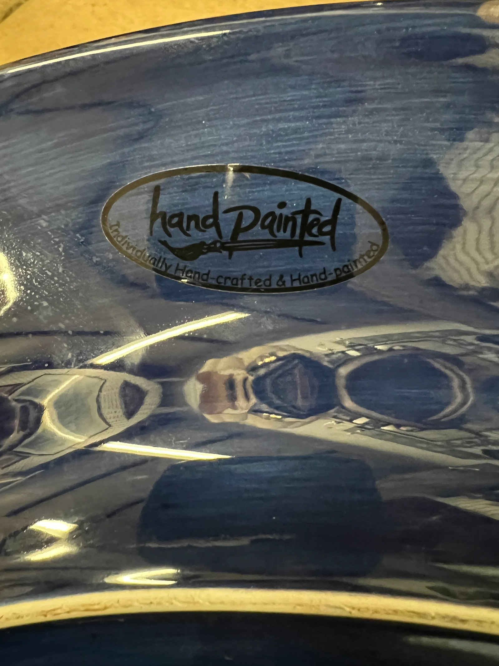 Vintage Blue Platters by Espana- Set of 2 - 5