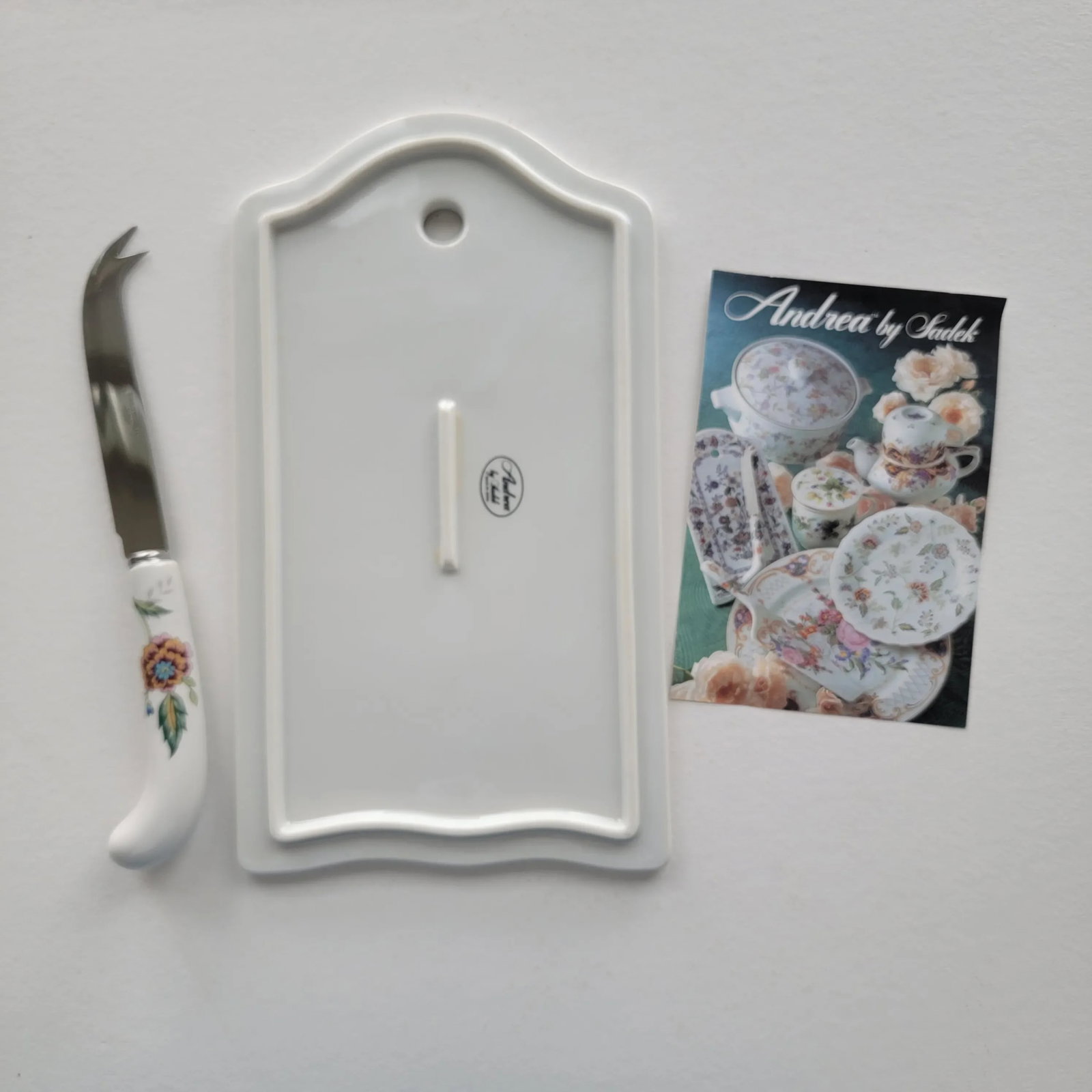 Floral Chinoiserie Cheese Set - 5