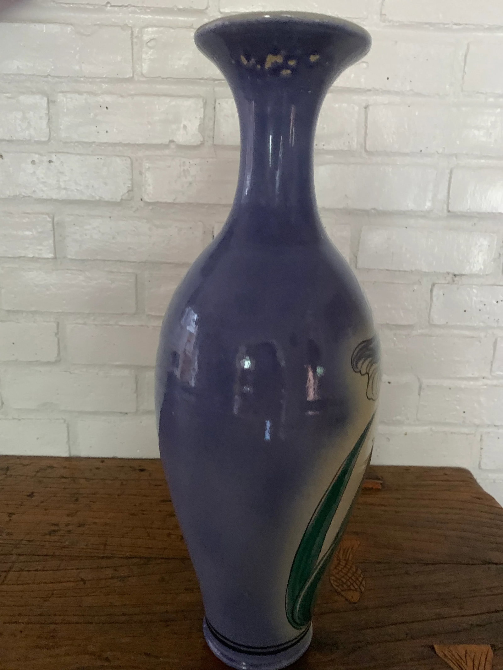 Vintage Ceramic Vase, Signed - 8