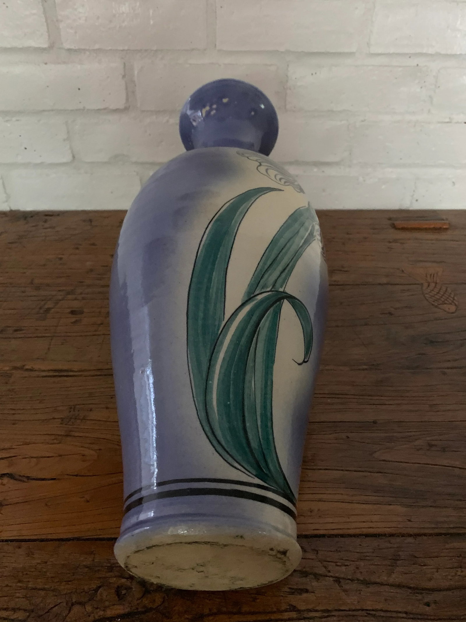 Vintage Ceramic Vase, Signed - 9