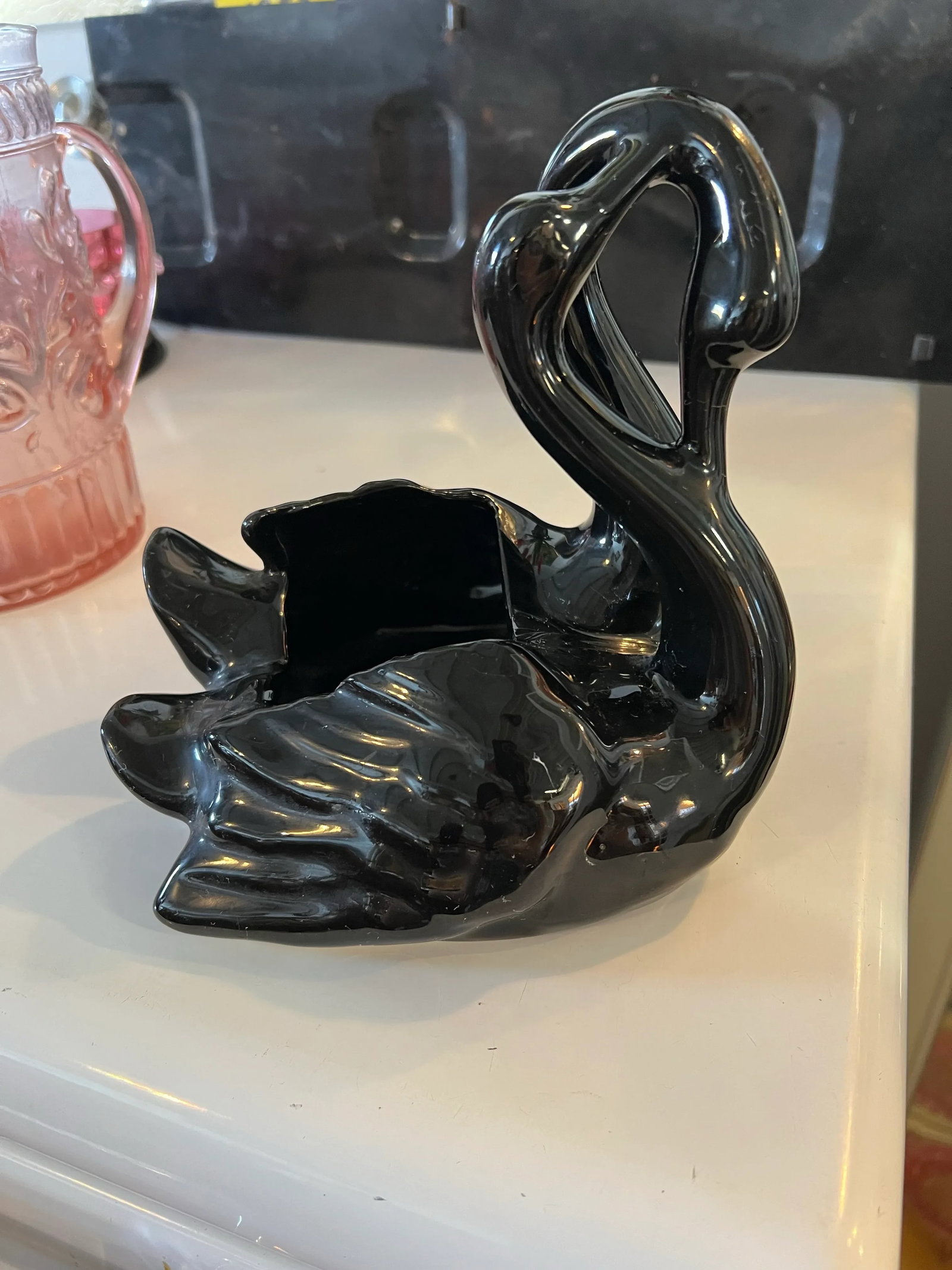 Mid 20th Century Black Swan Planter - 3