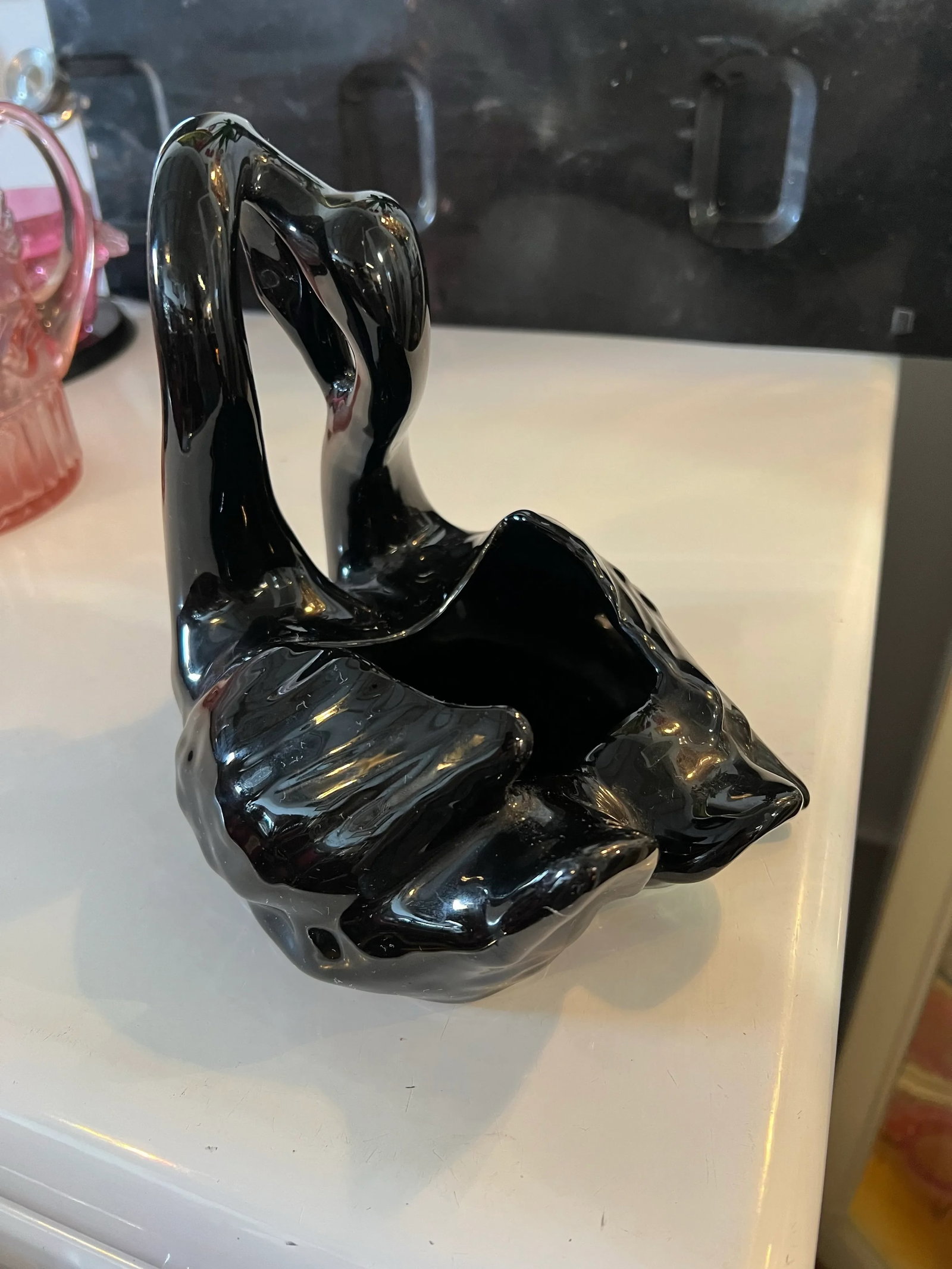 Mid 20th Century Black Swan Planter - 4