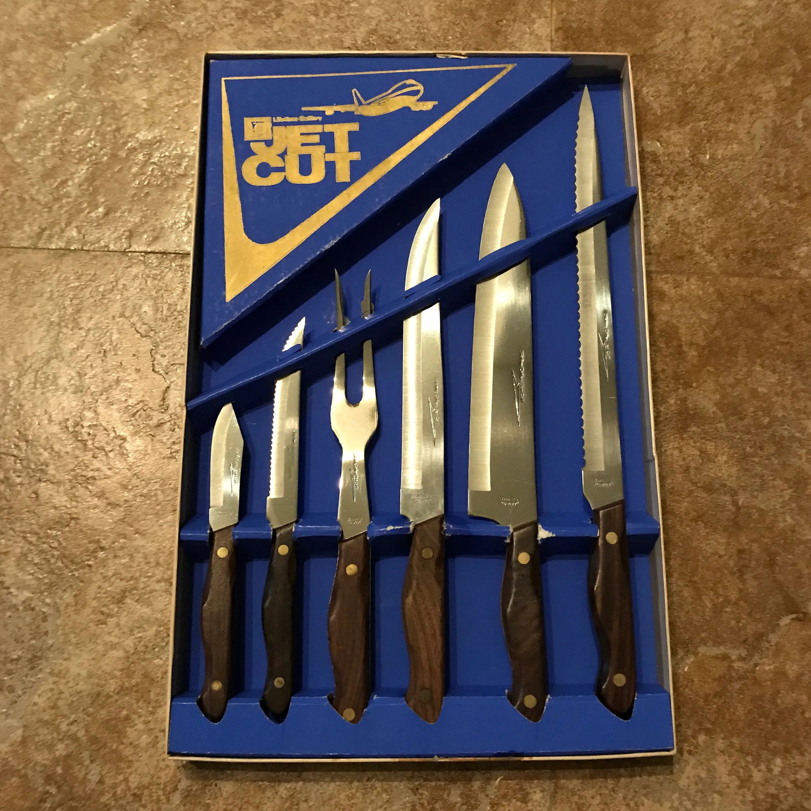 Vintage Japanese Lifetime Cutlery Jet Cut Carving Set - 11