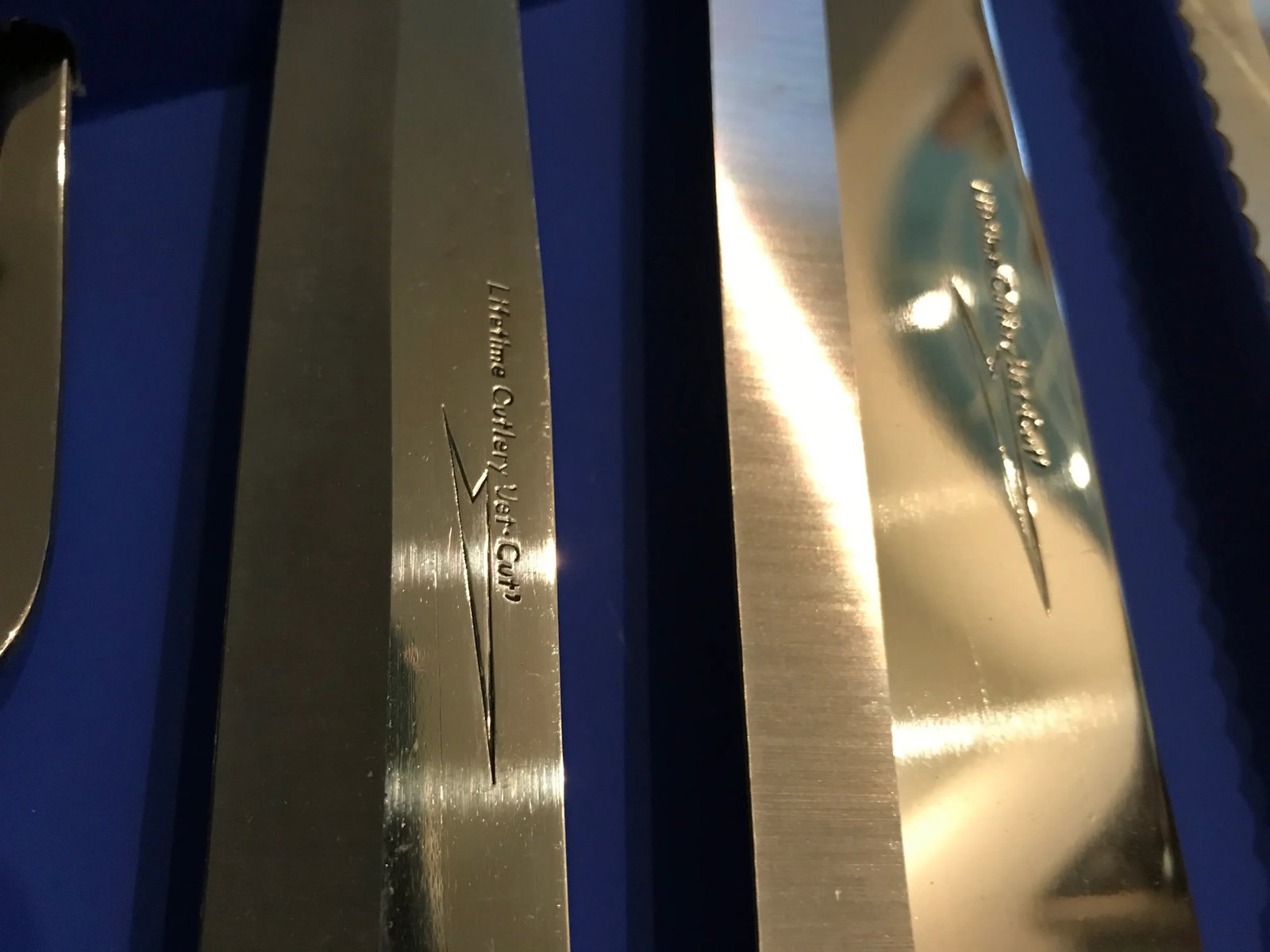 Vintage Japanese Lifetime Cutlery Jet Cut Carving Set - 5
