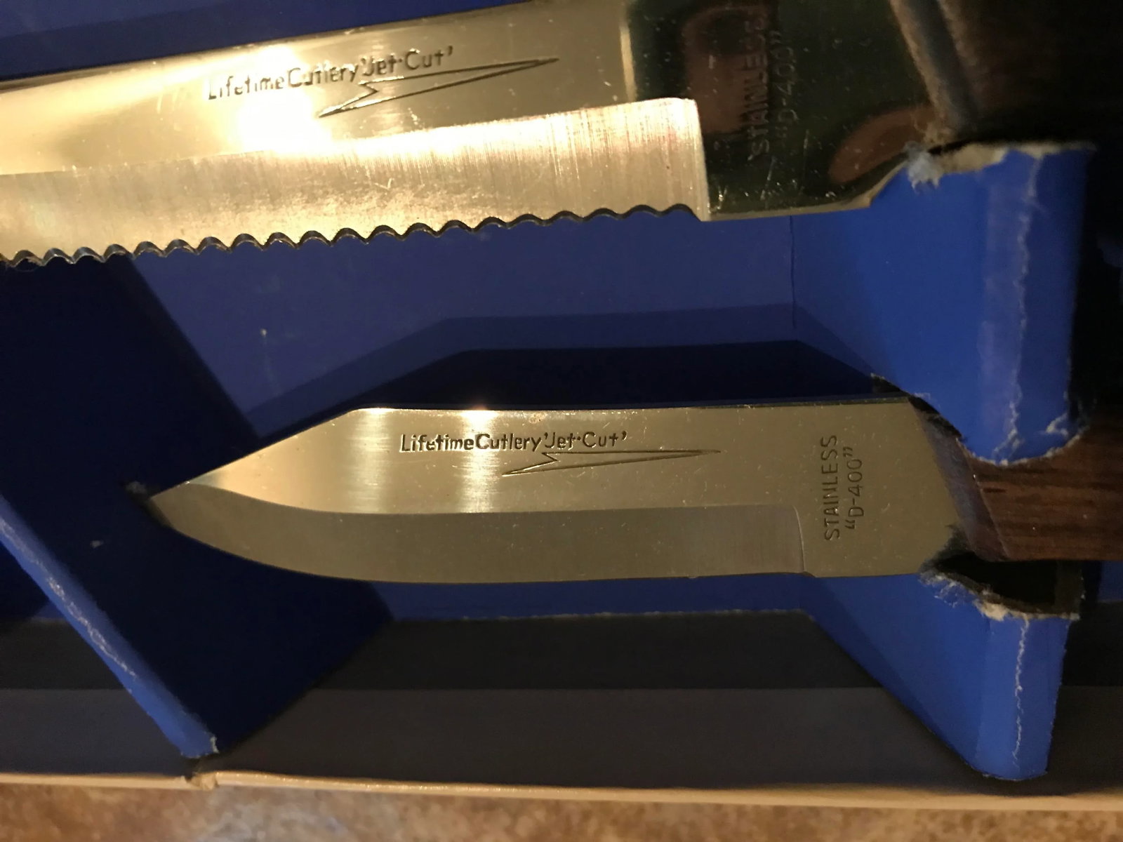 Vintage Japanese Lifetime Cutlery Jet Cut Carving Set - 6
